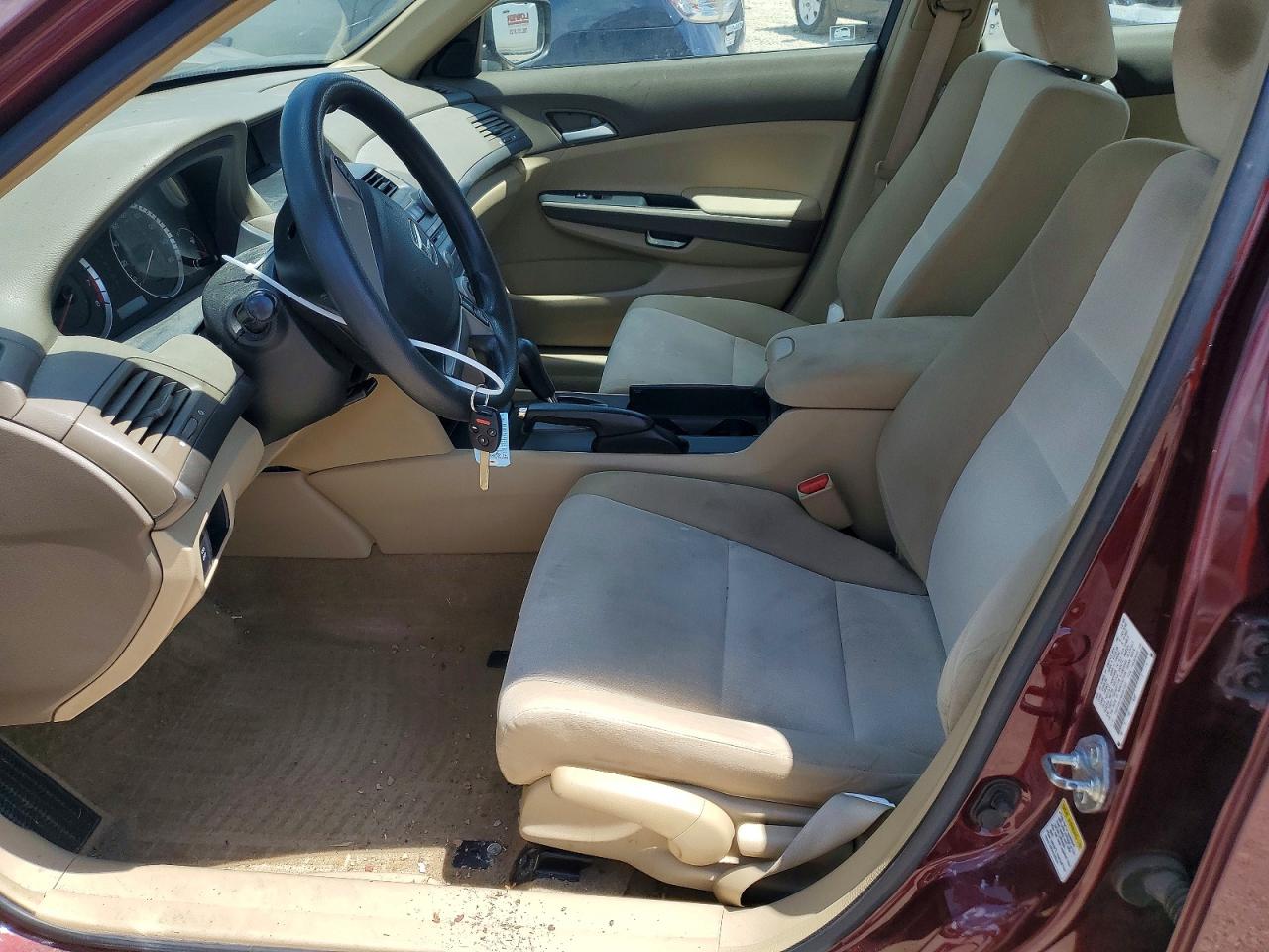2009 Honda Accord Lx Burgundy vin: 1HGCP26339A087357