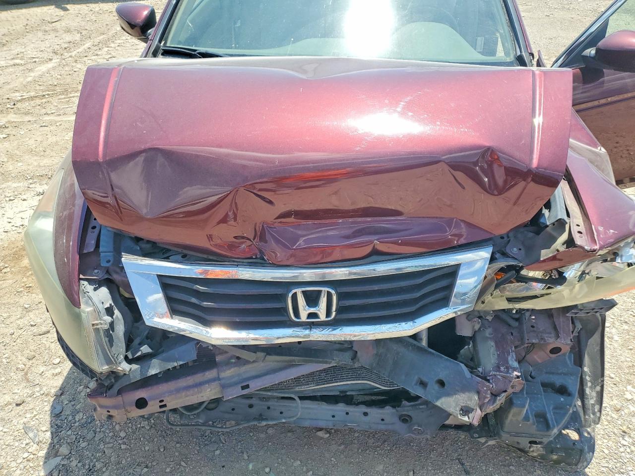 2009 Honda Accord Lx Burgundy vin: 1HGCP26339A087357
