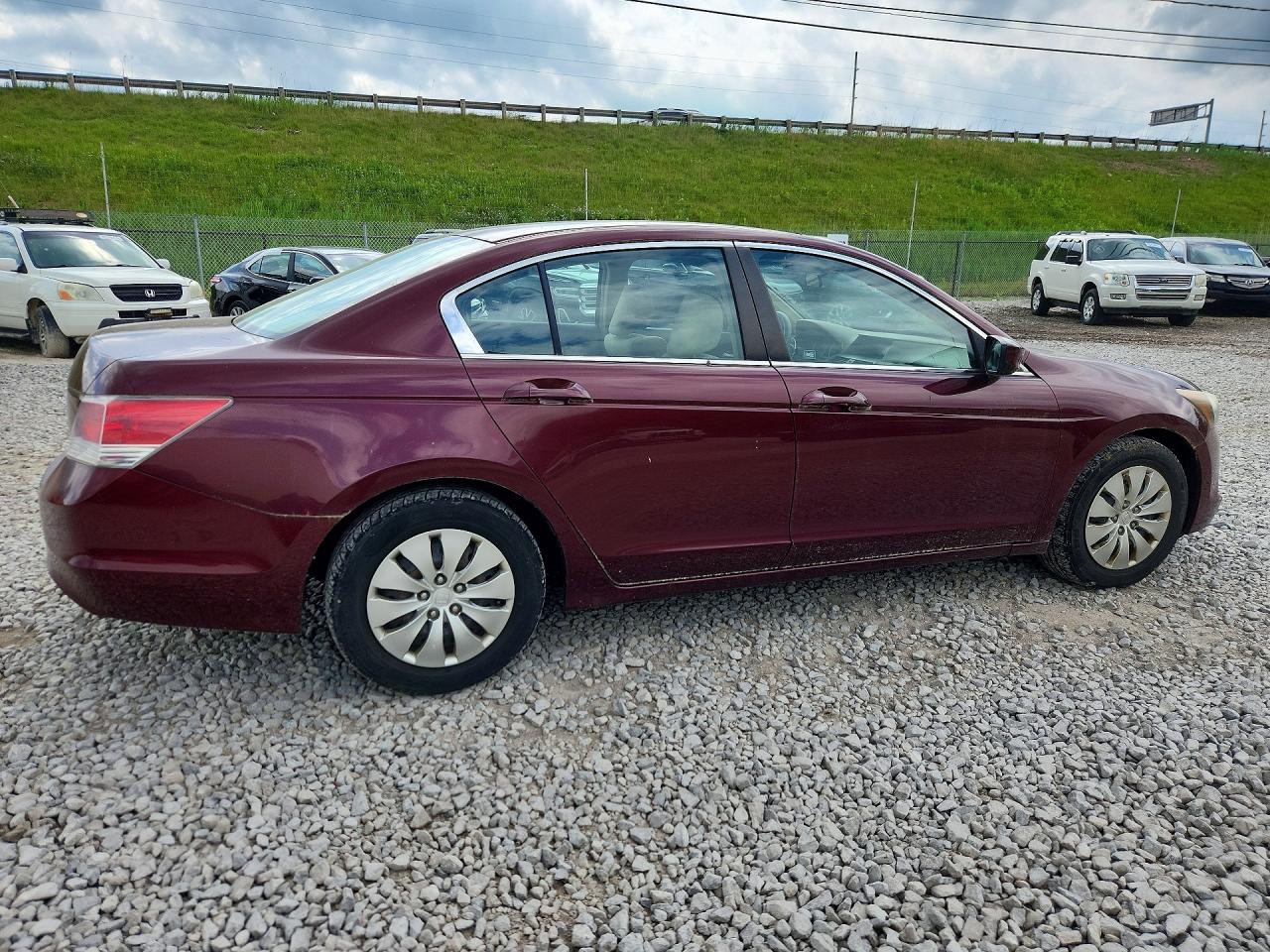 2009 Honda Accord Lx Burgundy vin: 1HGCP26339A109437