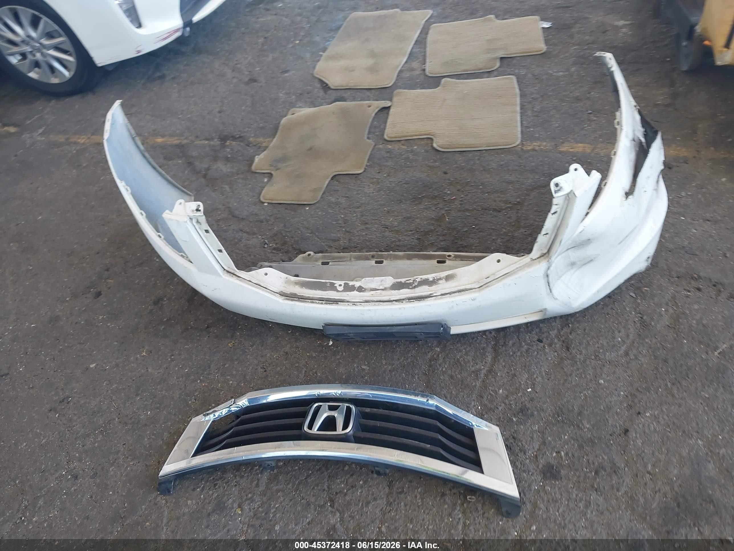 2009 Honda Accord 2.4 Lx White vin: 1HGCP26339A126240