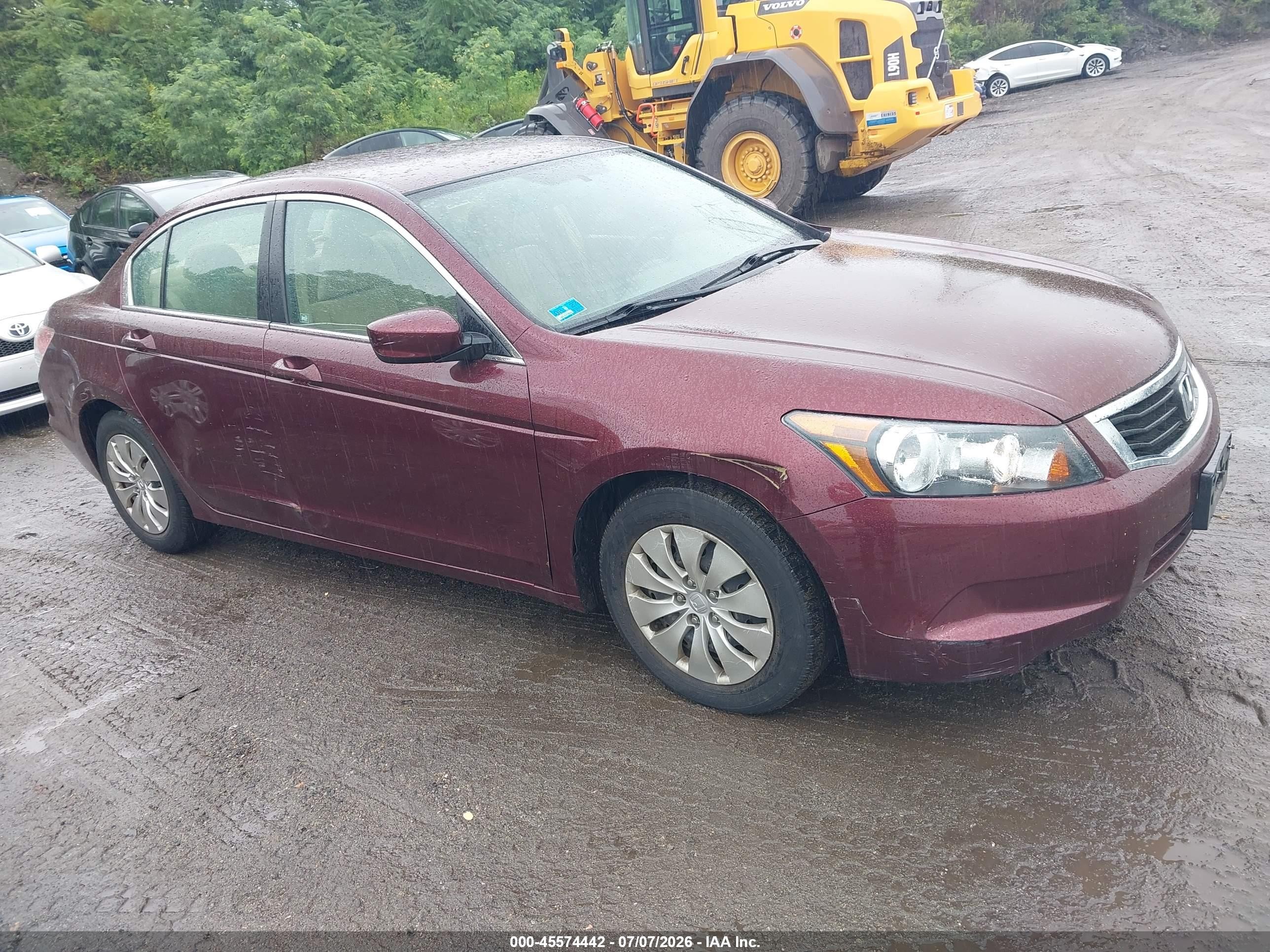 2009 Honda Accord 2.4 Lx Maroon vin: 1HGCP26339A160159