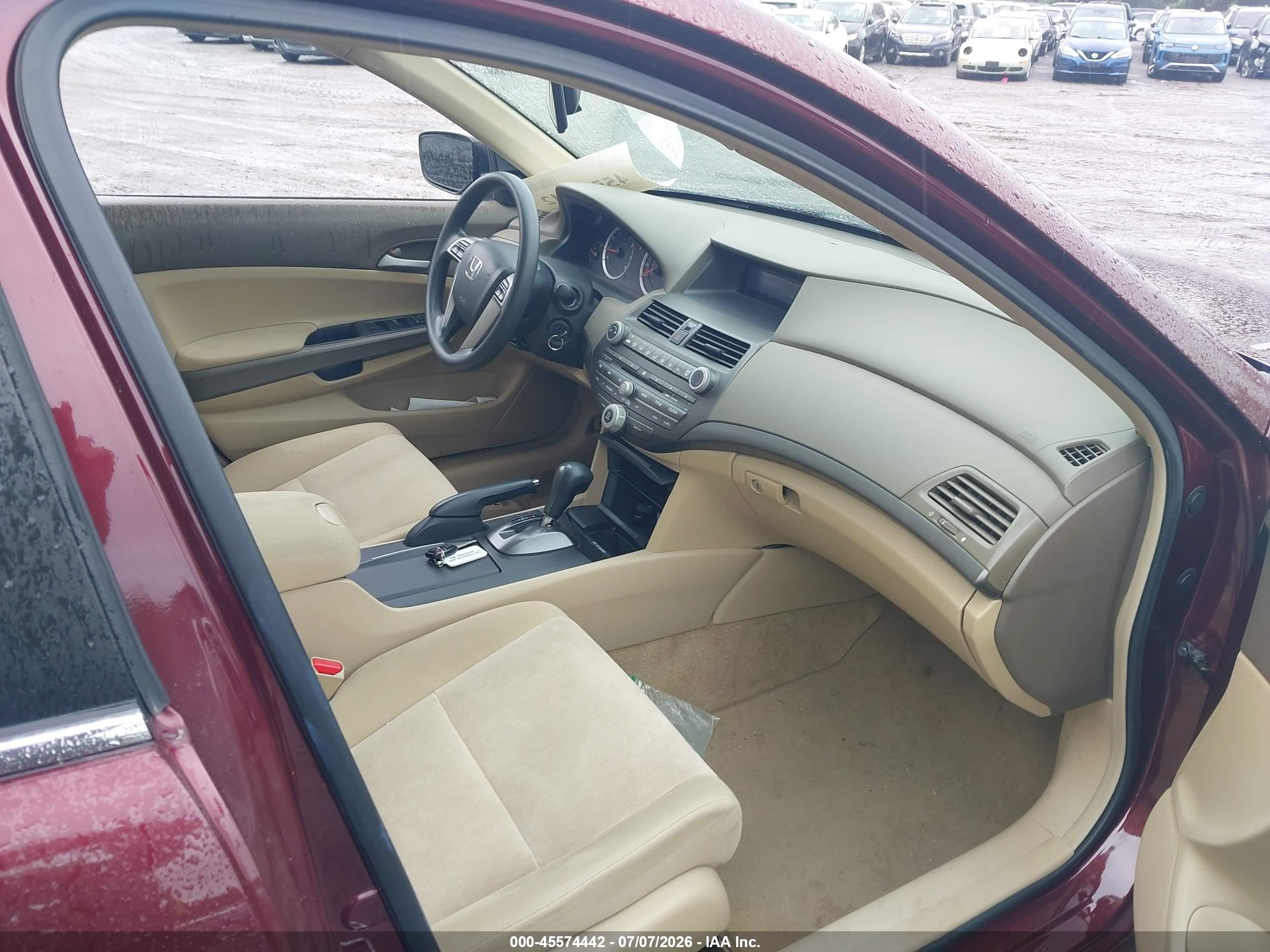 2009 Honda Accord 2.4 Lx Maroon vin: 1HGCP26339A160159