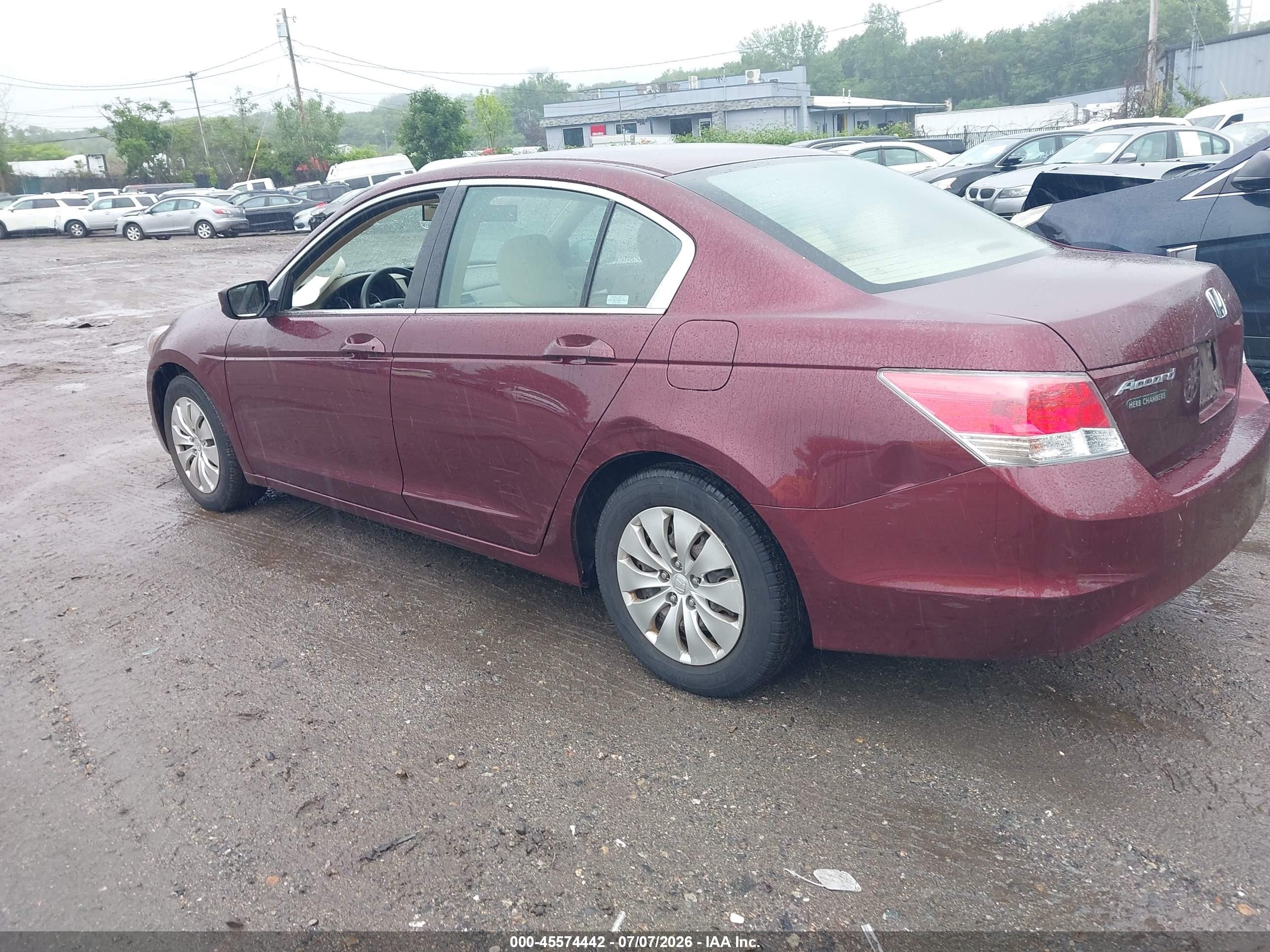 2009 Honda Accord 2.4 Lx Maroon vin: 1HGCP26339A160159