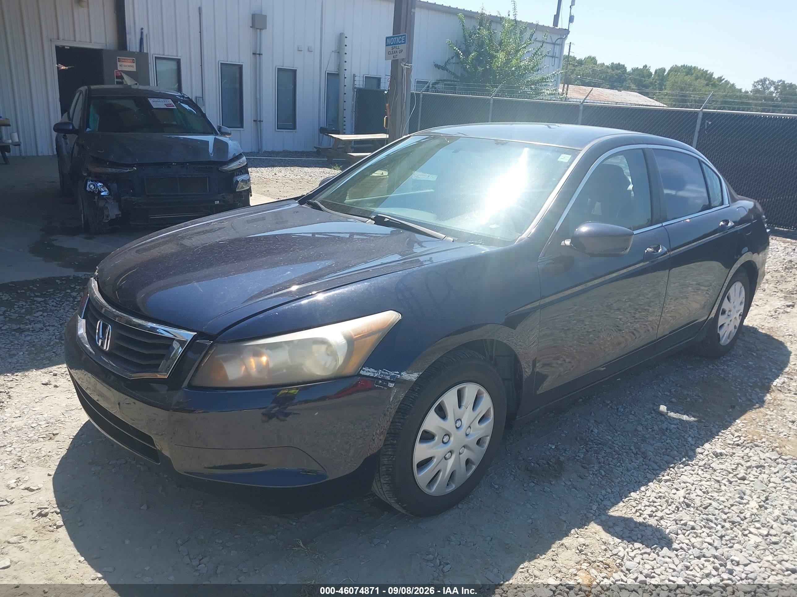 2009 Honda Accord 2.4 Lx Black vin: 1HGCP26339A186034