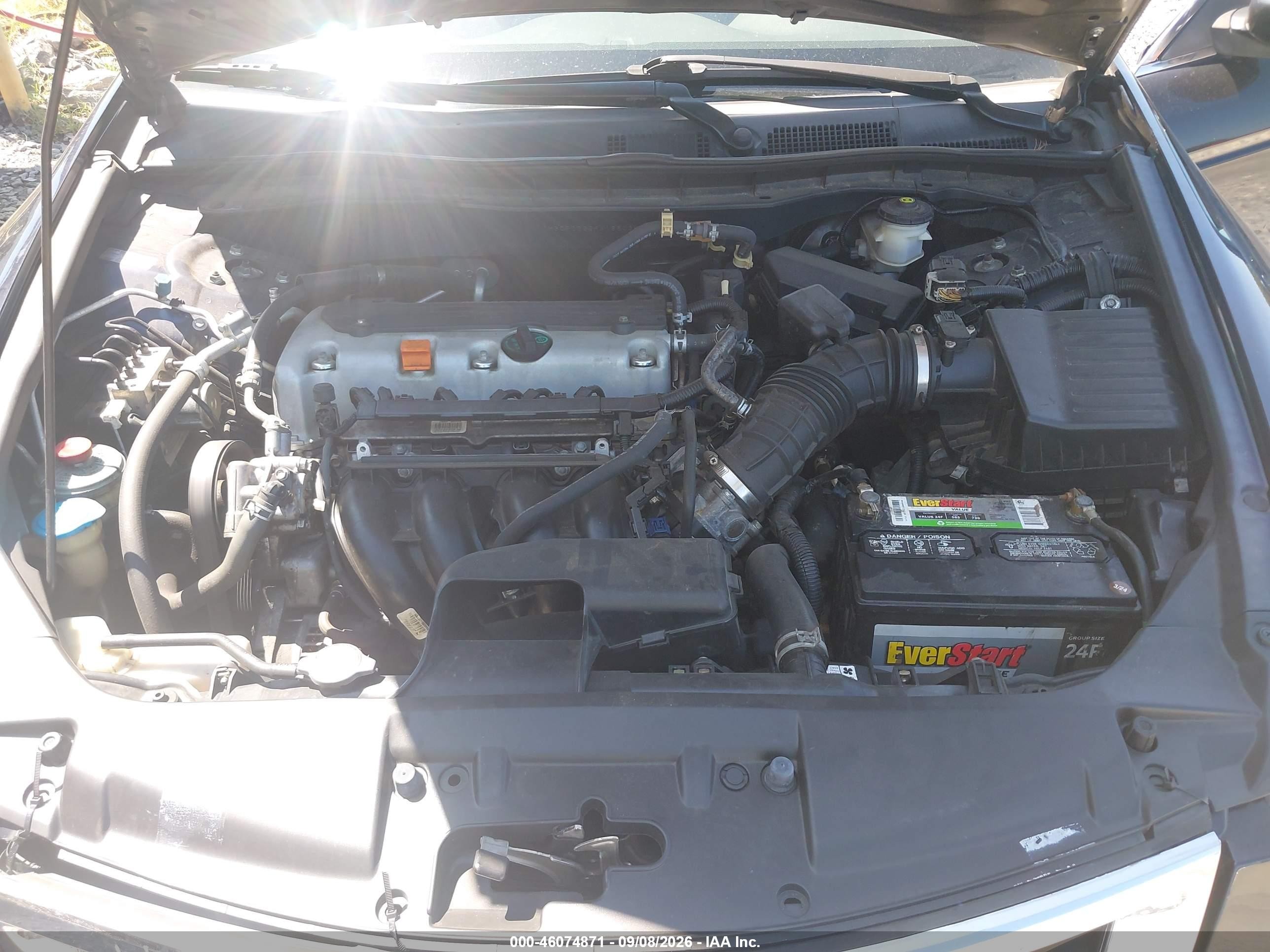 2009 Honda Accord 2.4 Lx Black vin: 1HGCP26339A186034