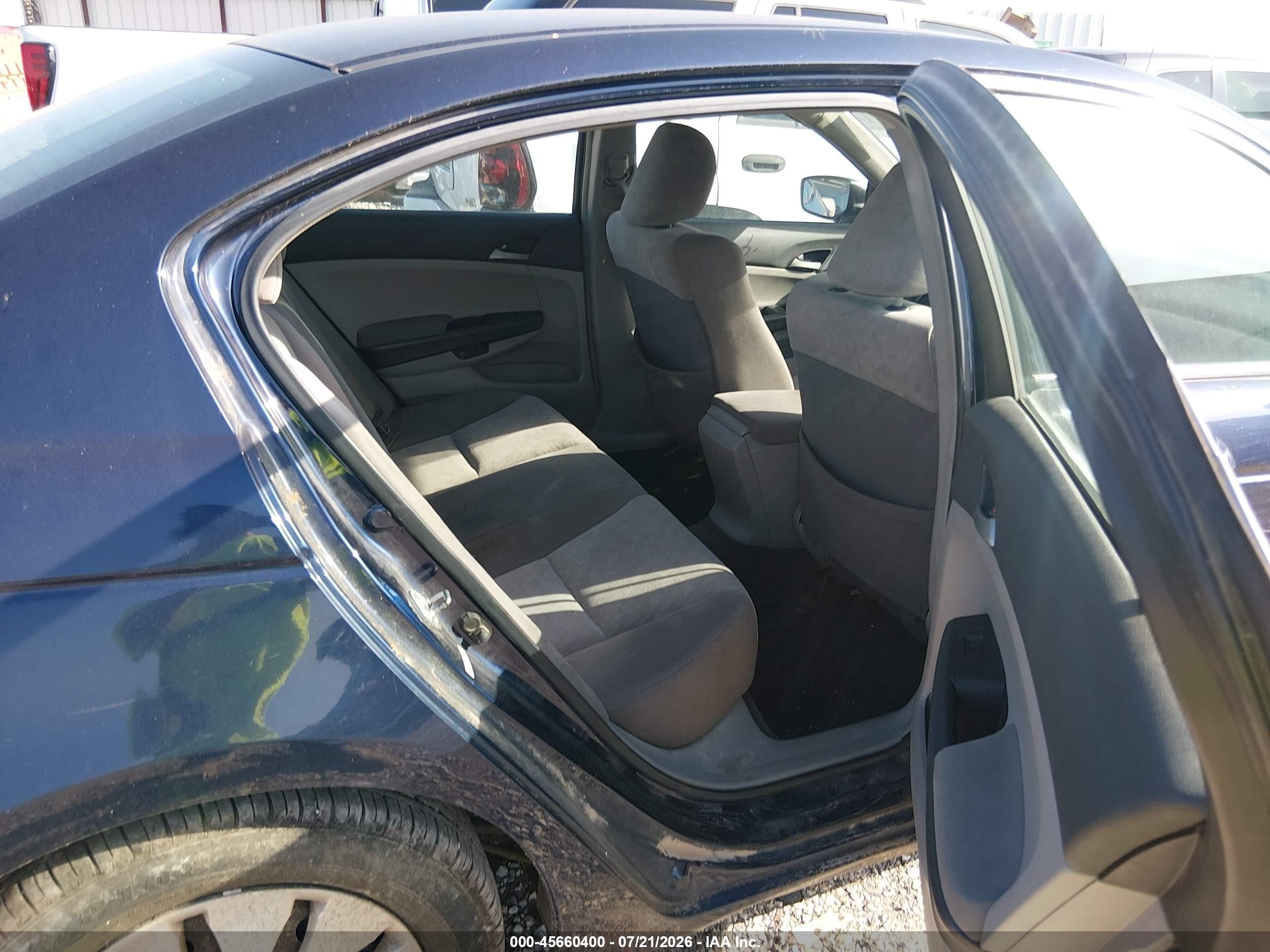 2009 Honda Accord 2.4 Lx Blue vin: 1HGCP26339A186549
