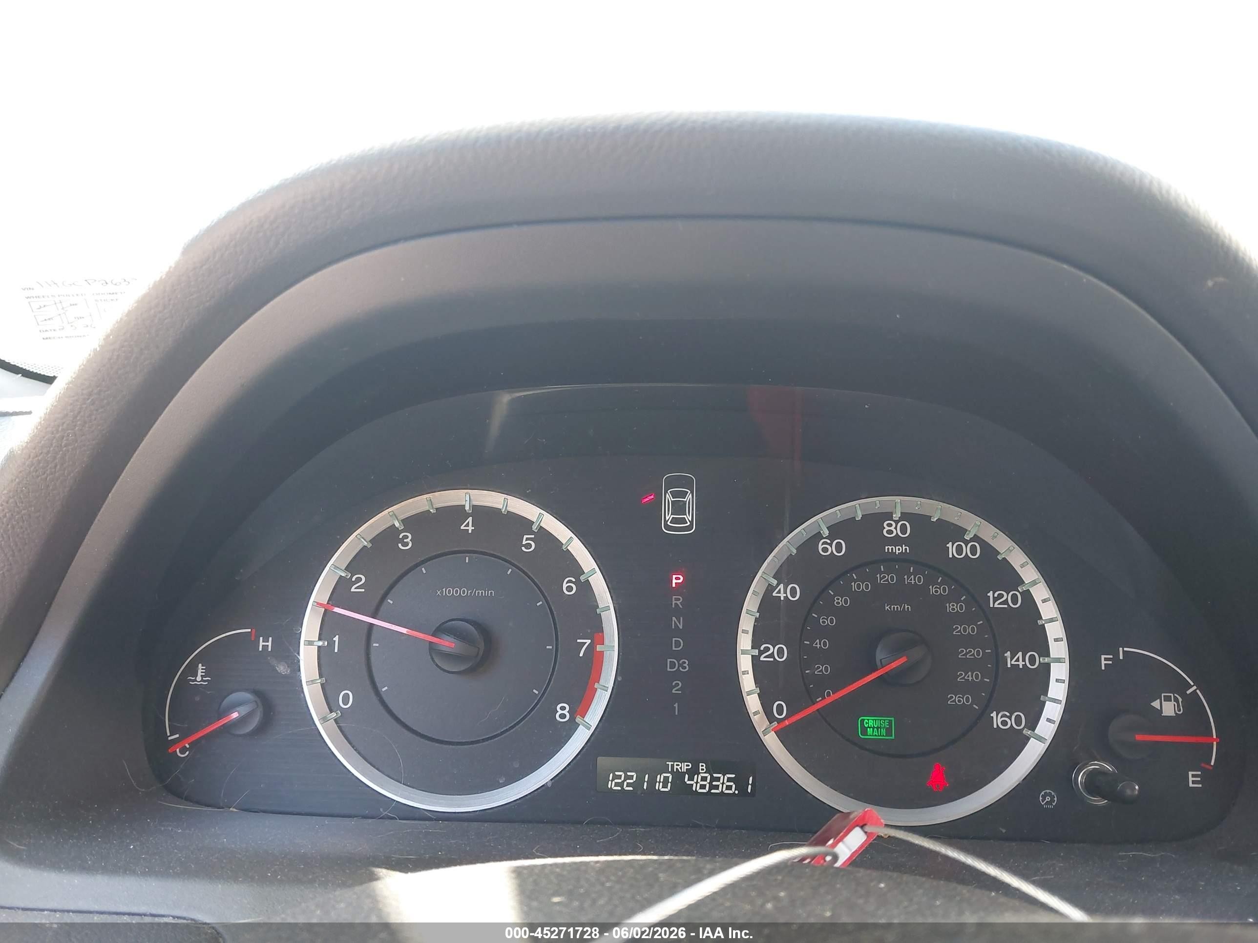 2009 Honda Accord 2.4 Lx Blue vin: 1HGCP26339A197602