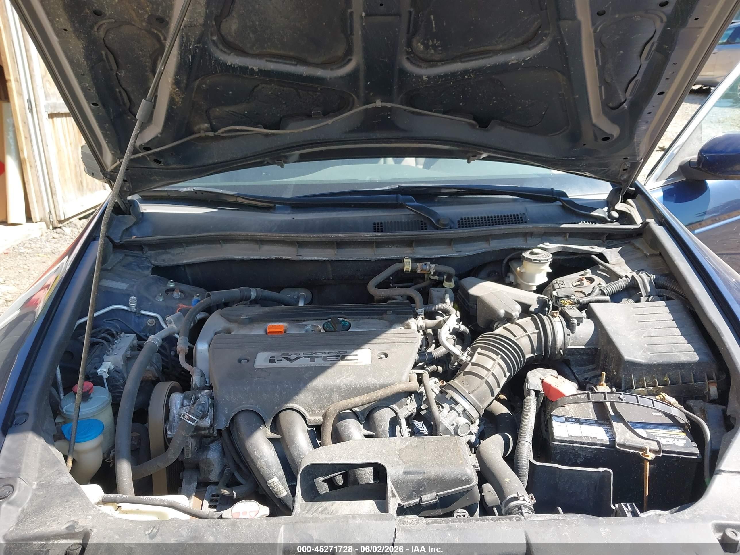 2009 Honda Accord 2.4 Lx Blue vin: 1HGCP26339A197602