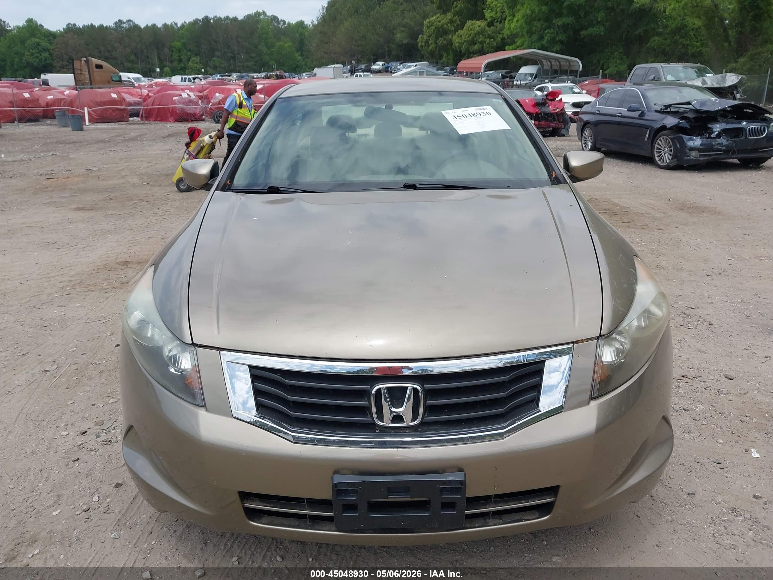2008 Honda Accord 2.4 Lx Tan vin: 1HGCP26348A089763