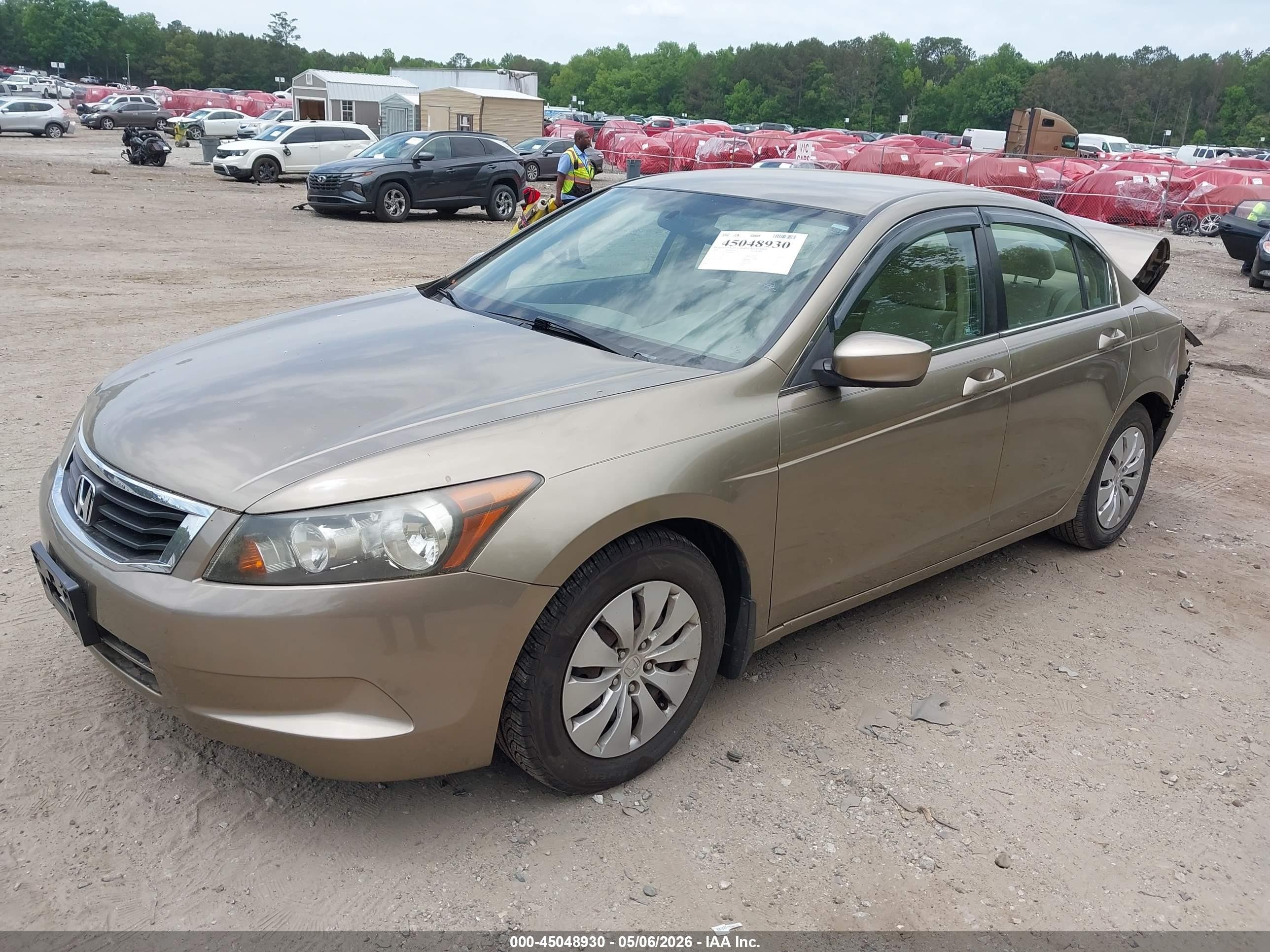 2008 Honda Accord 2.4 Lx Tan vin: 1HGCP26348A089763