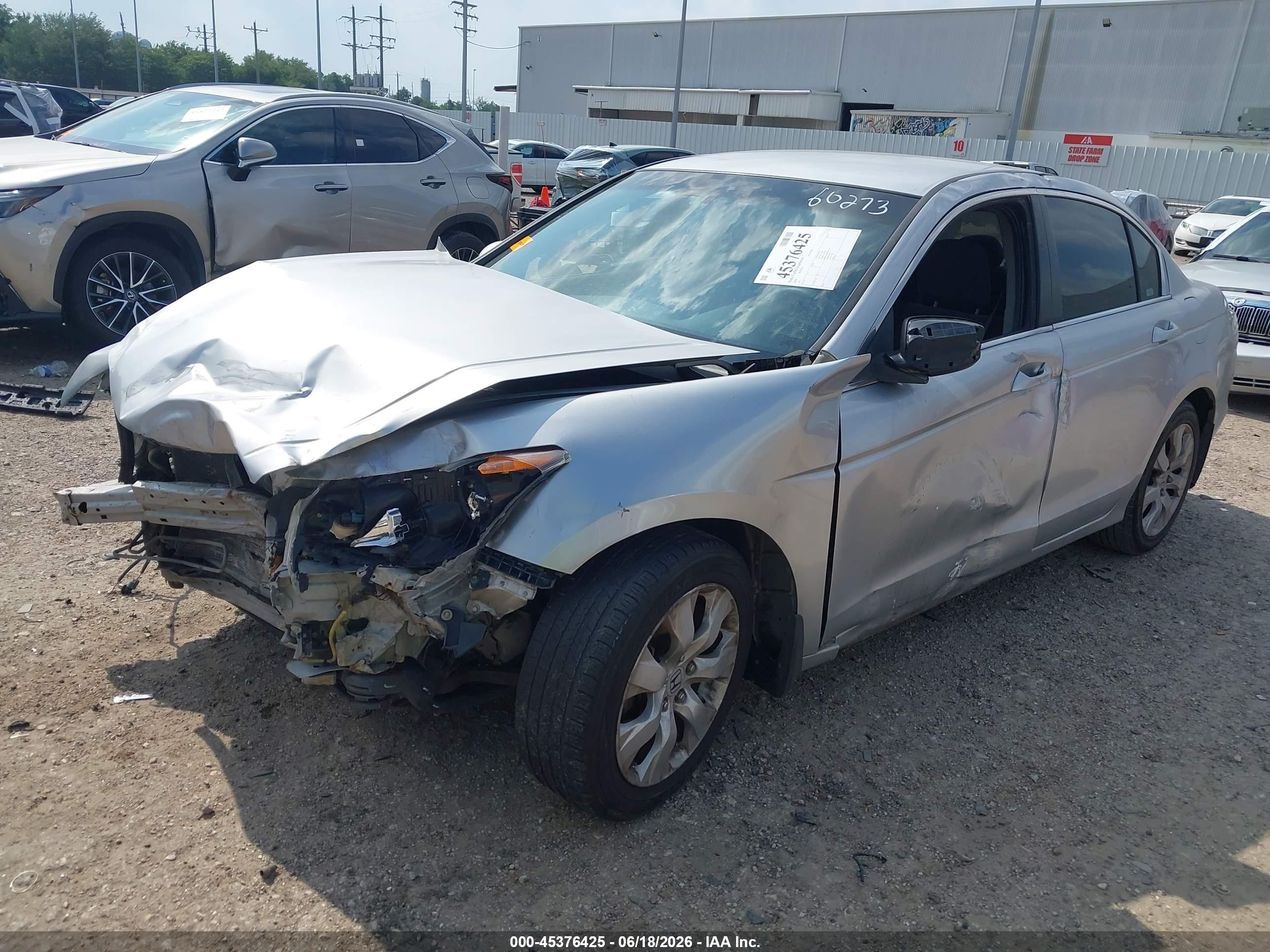 2008 Honda Accord 2.4 Lx Silver vin: 1HGCP26348A091139
