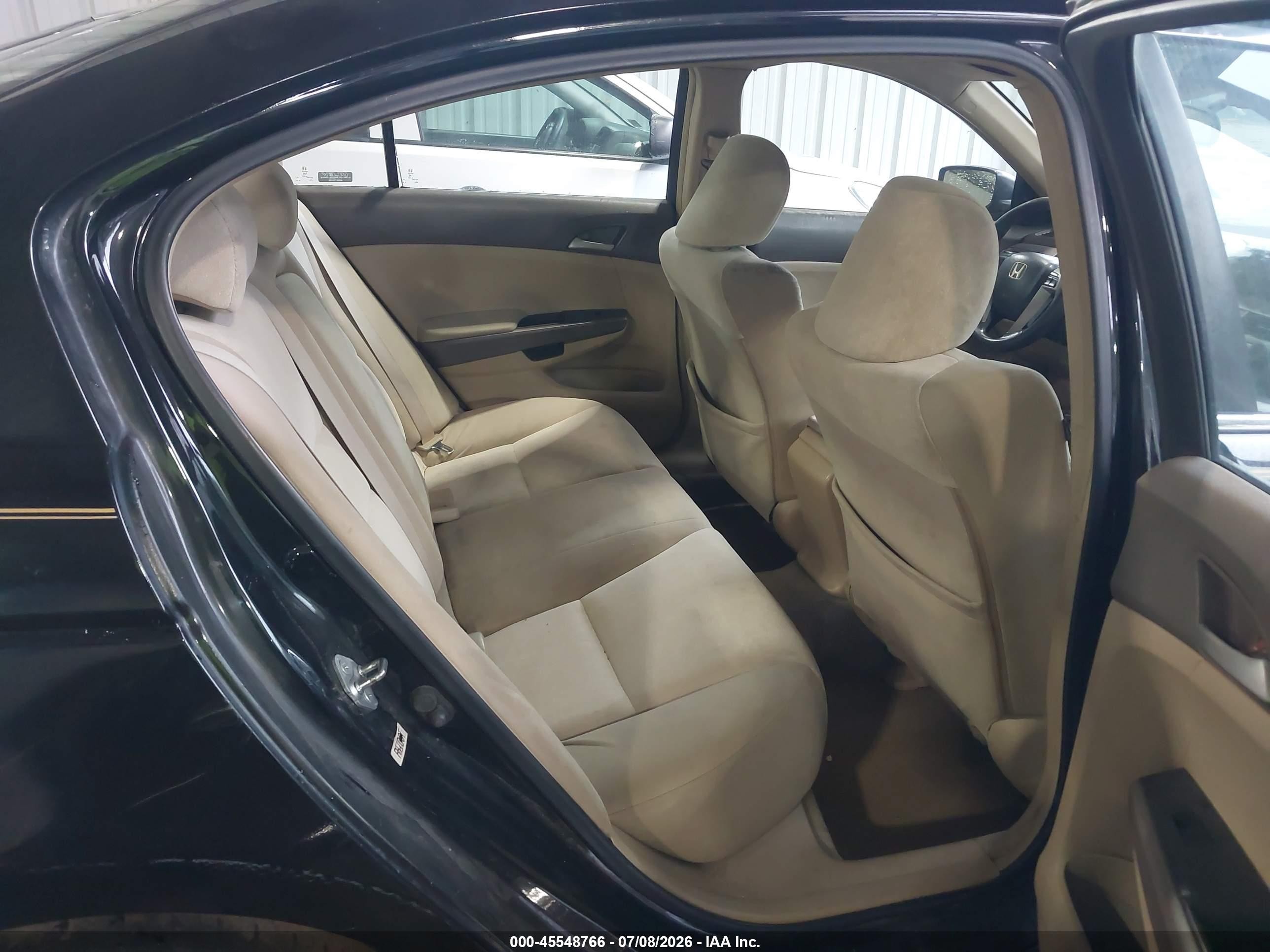 2008 Honda Accord 2.4 Lx Black vin: 1HGCP26348A098625