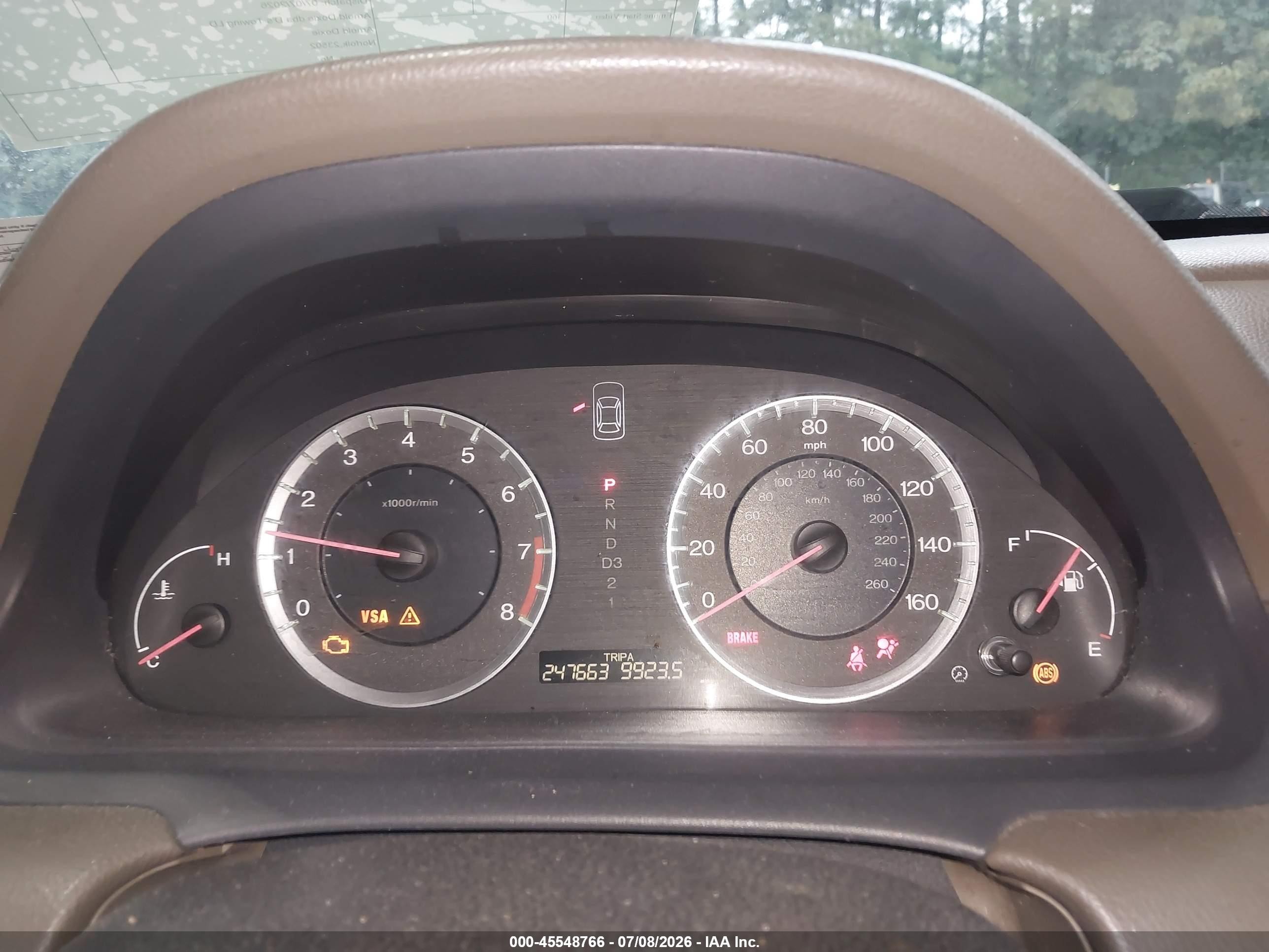 2008 Honda Accord 2.4 Lx Black vin: 1HGCP26348A098625