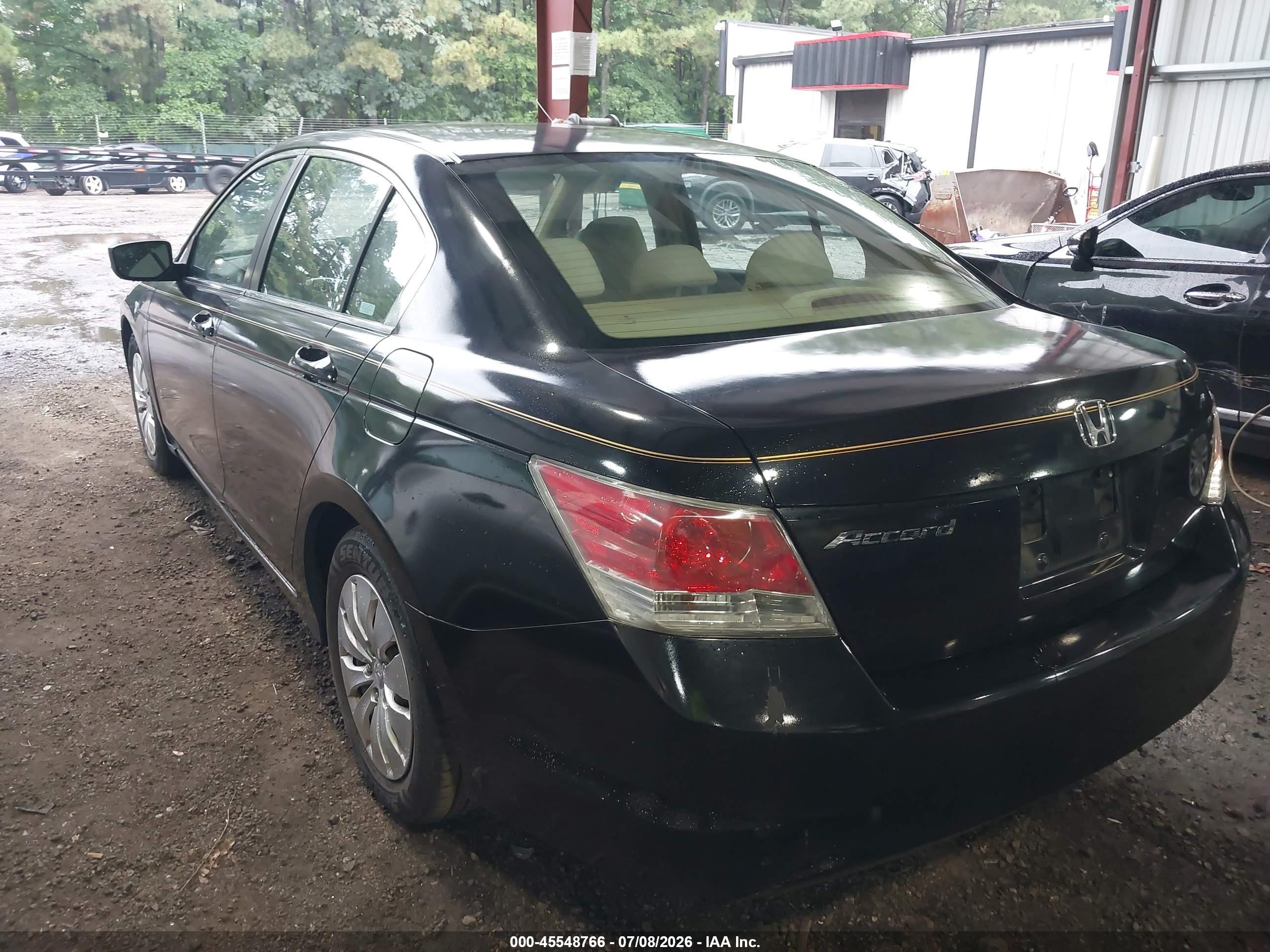 2008 Honda Accord 2.4 Lx Black vin: 1HGCP26348A098625