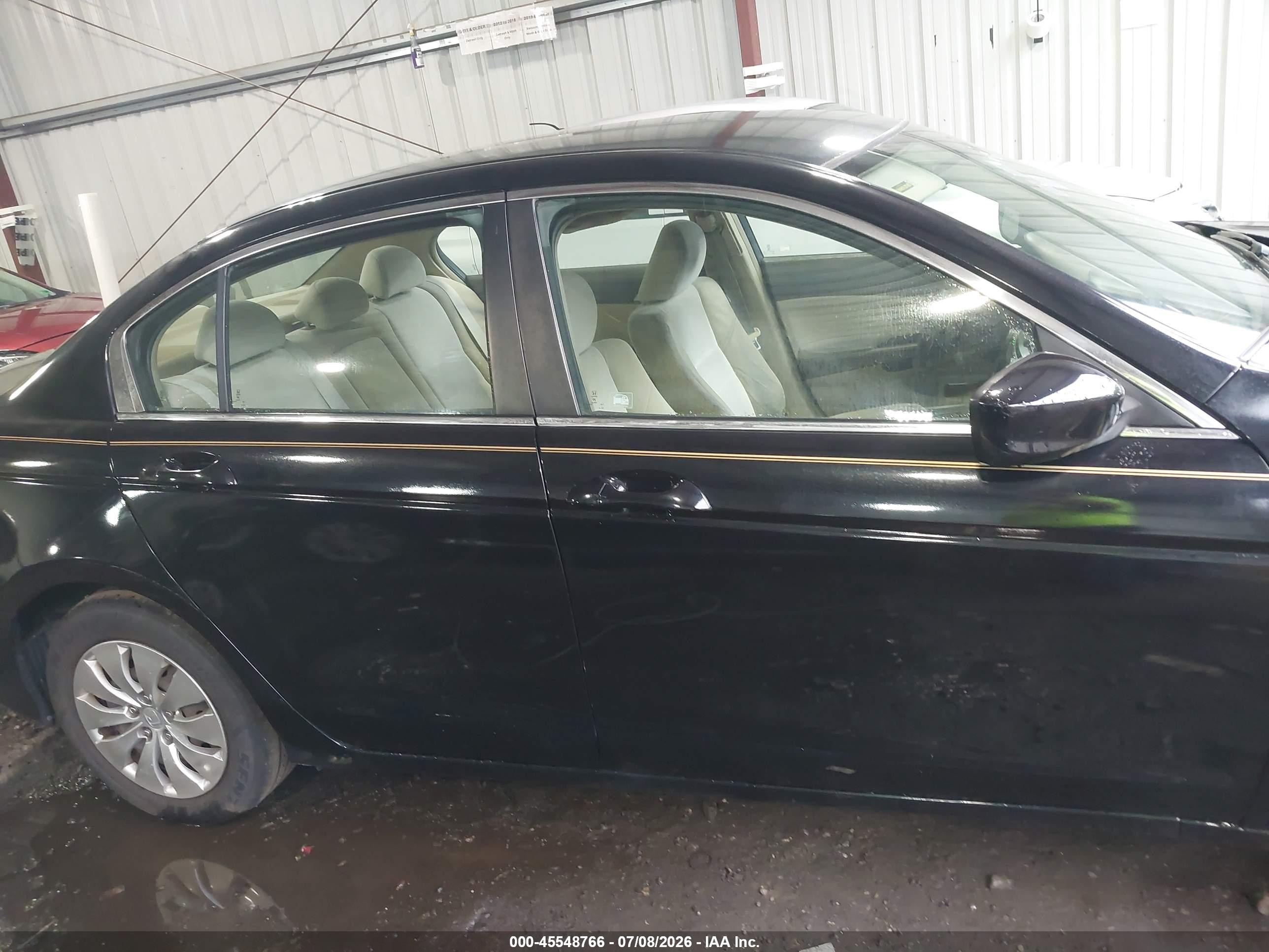 2008 Honda Accord 2.4 Lx Black vin: 1HGCP26348A098625