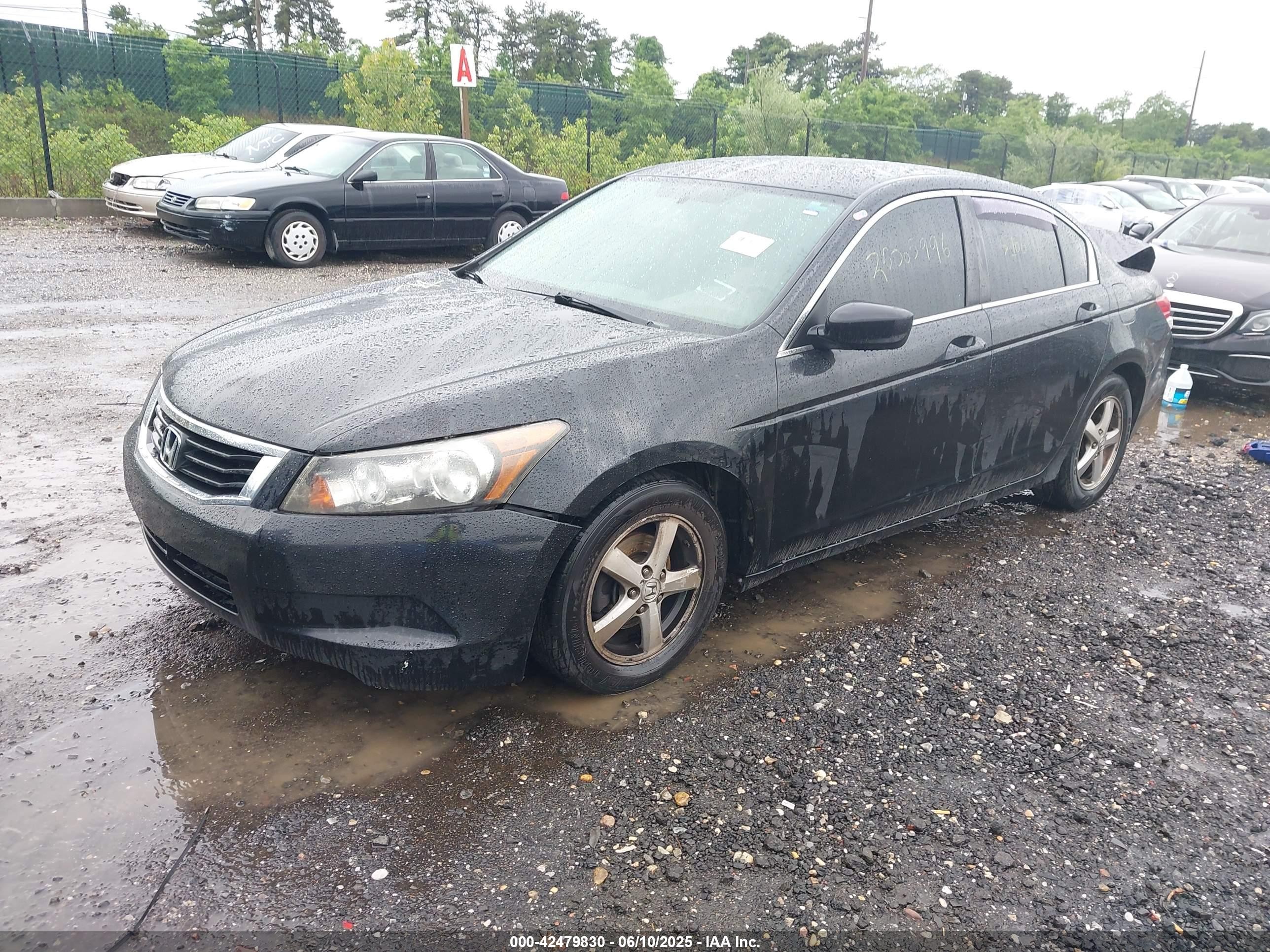 2008 Honda Accord 2.4 Lx Black vin: 1HGCP26348A127430