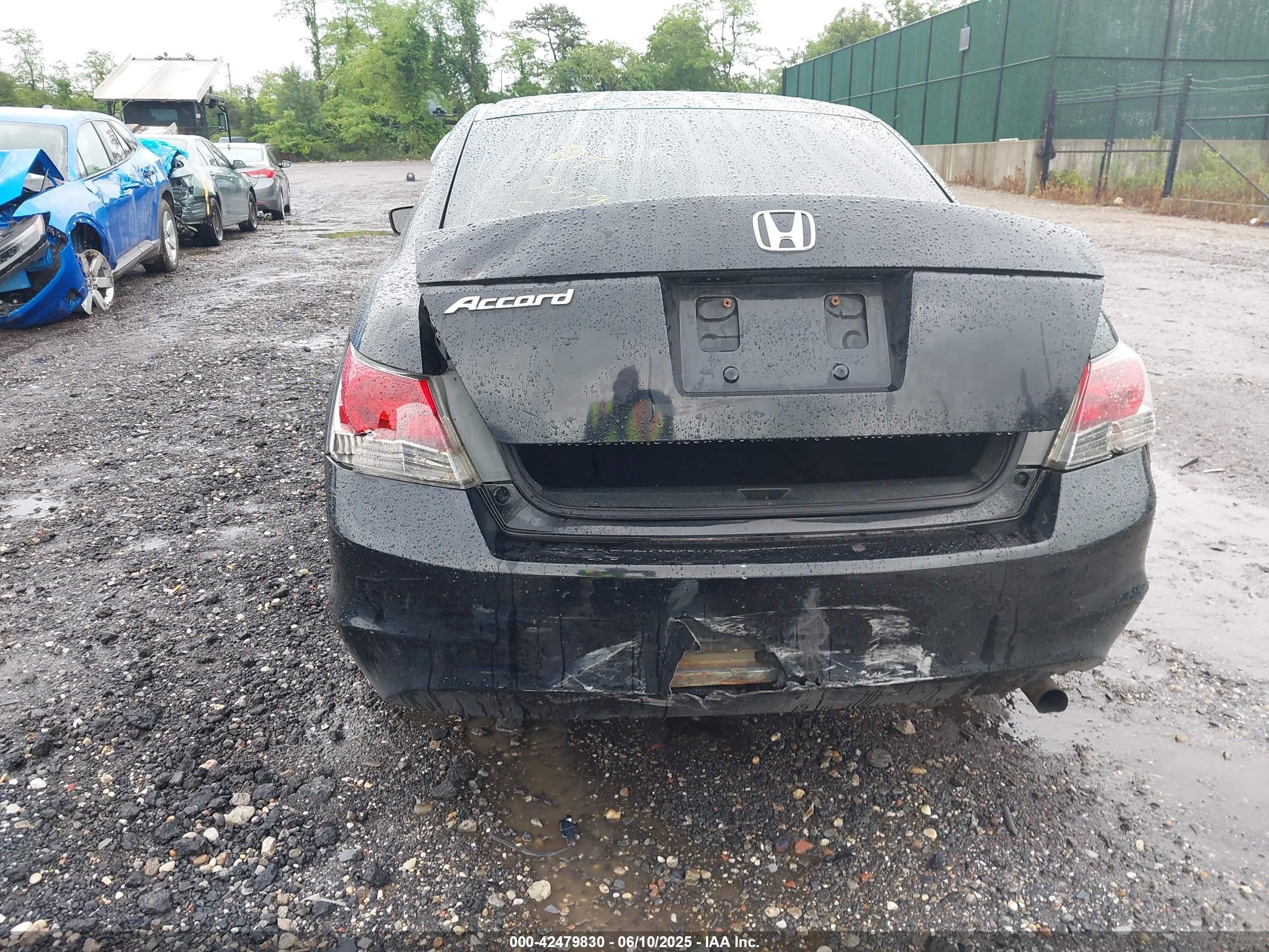 2008 Honda Accord 2.4 Lx Black vin: 1HGCP26348A127430