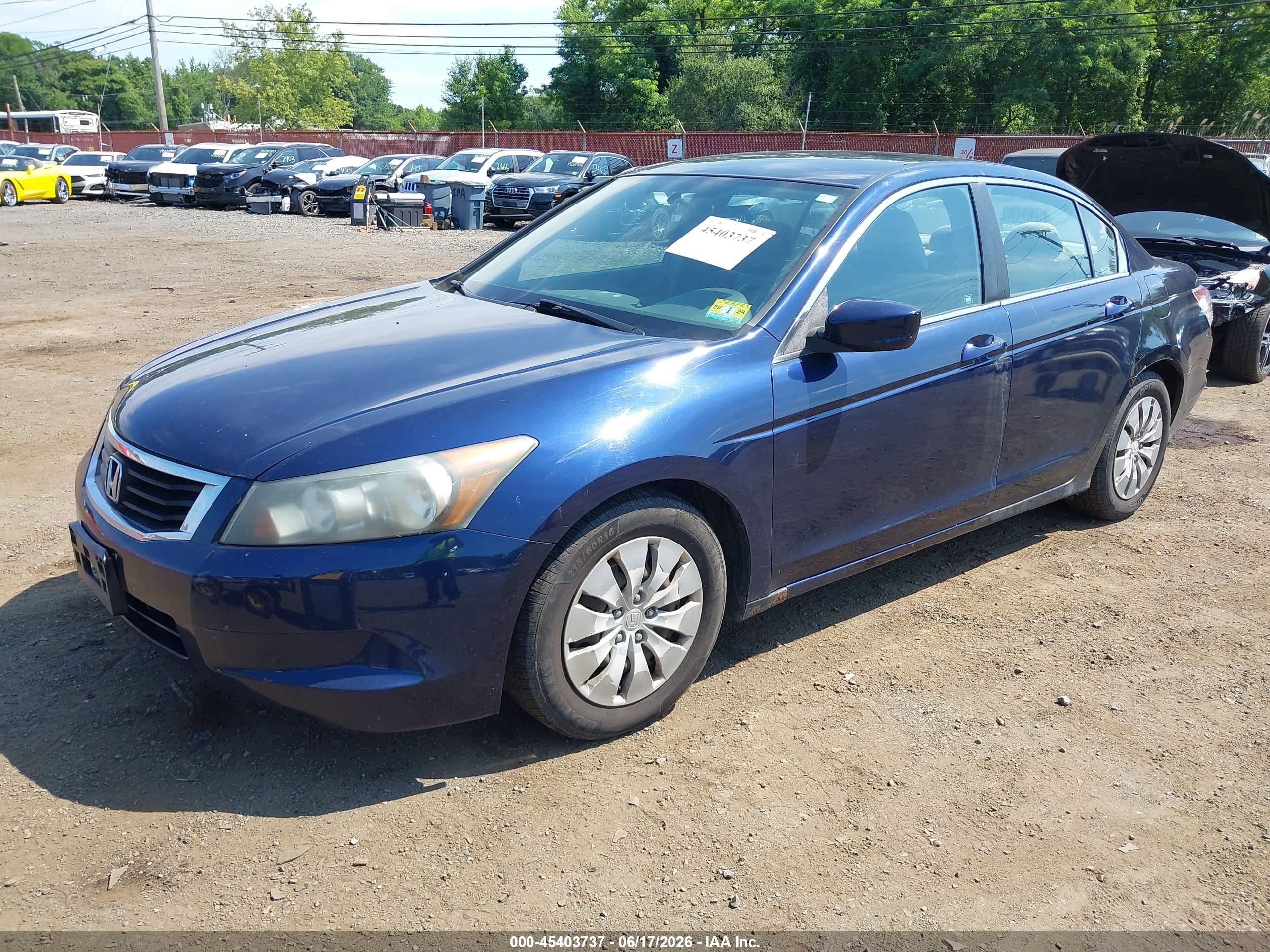 2009 Honda Accord 2.4 Lx Синий vin: 1HGCP26349A065870