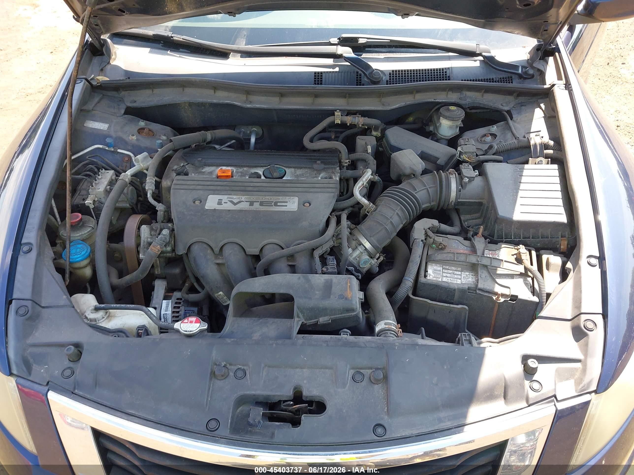 2009 Honda Accord 2.4 Lx Синий vin: 1HGCP26349A065870