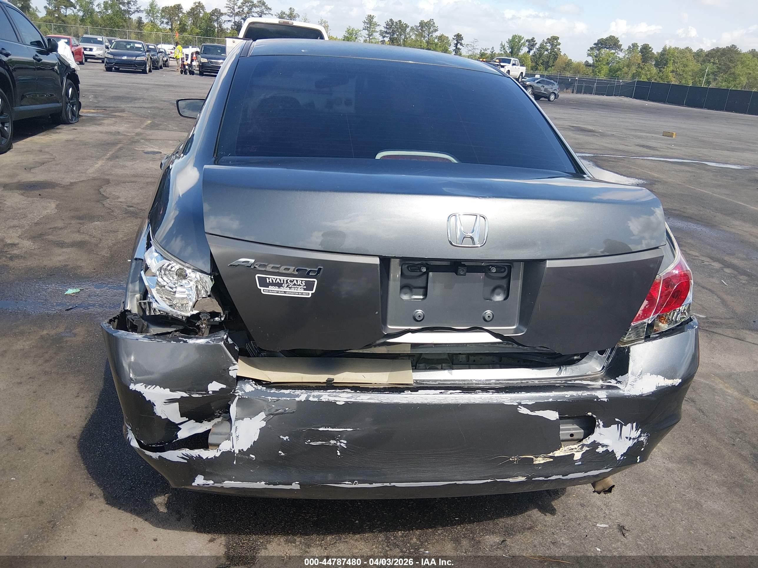 2009 Honda Accord 2.4 Lx Gray vin: 1HGCP26349A081910