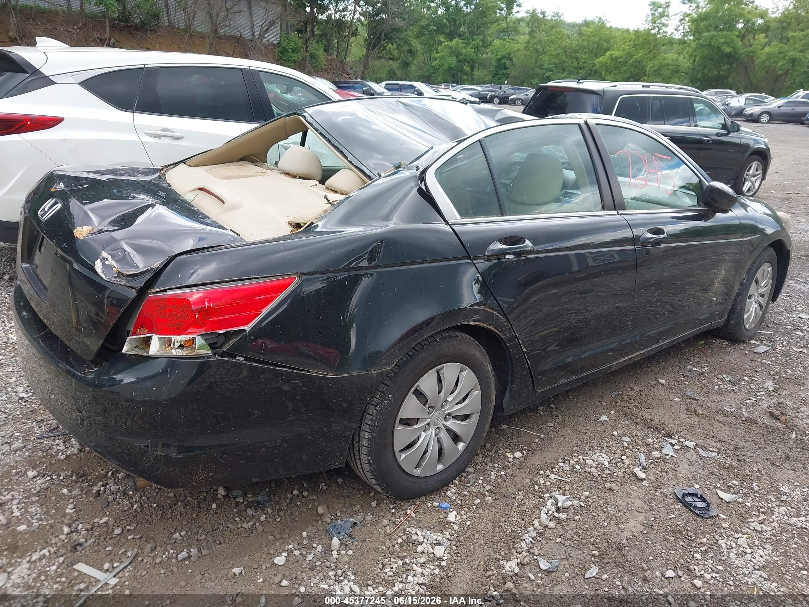 2009 Honda Accord 2.4 Lx Black vin: 1HGCP26349A172837