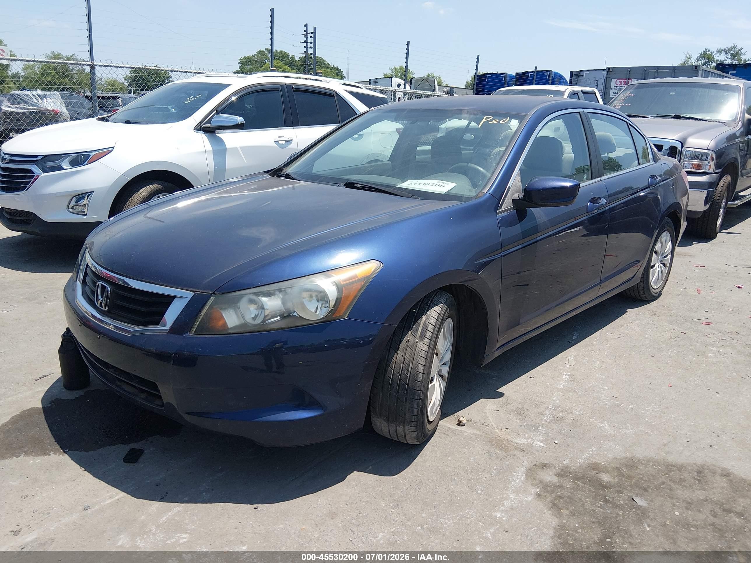 2009 Honda Accord 2.4 Lx Синий vin: 1HGCP26349A186091