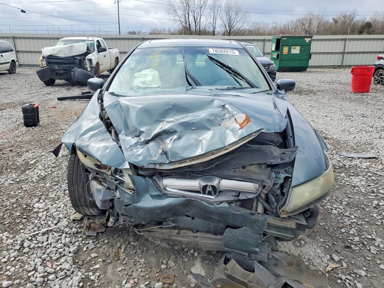 2004 Acura Tl Green vin: 19UUA66244A020926