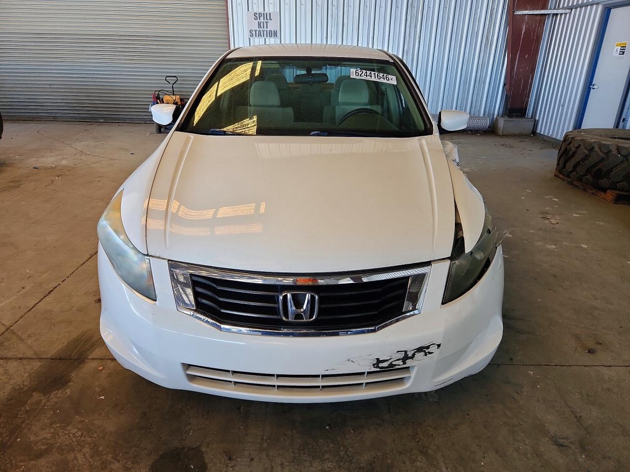 2008 Honda Accord Lx White vin: 1HGCP26358A018197