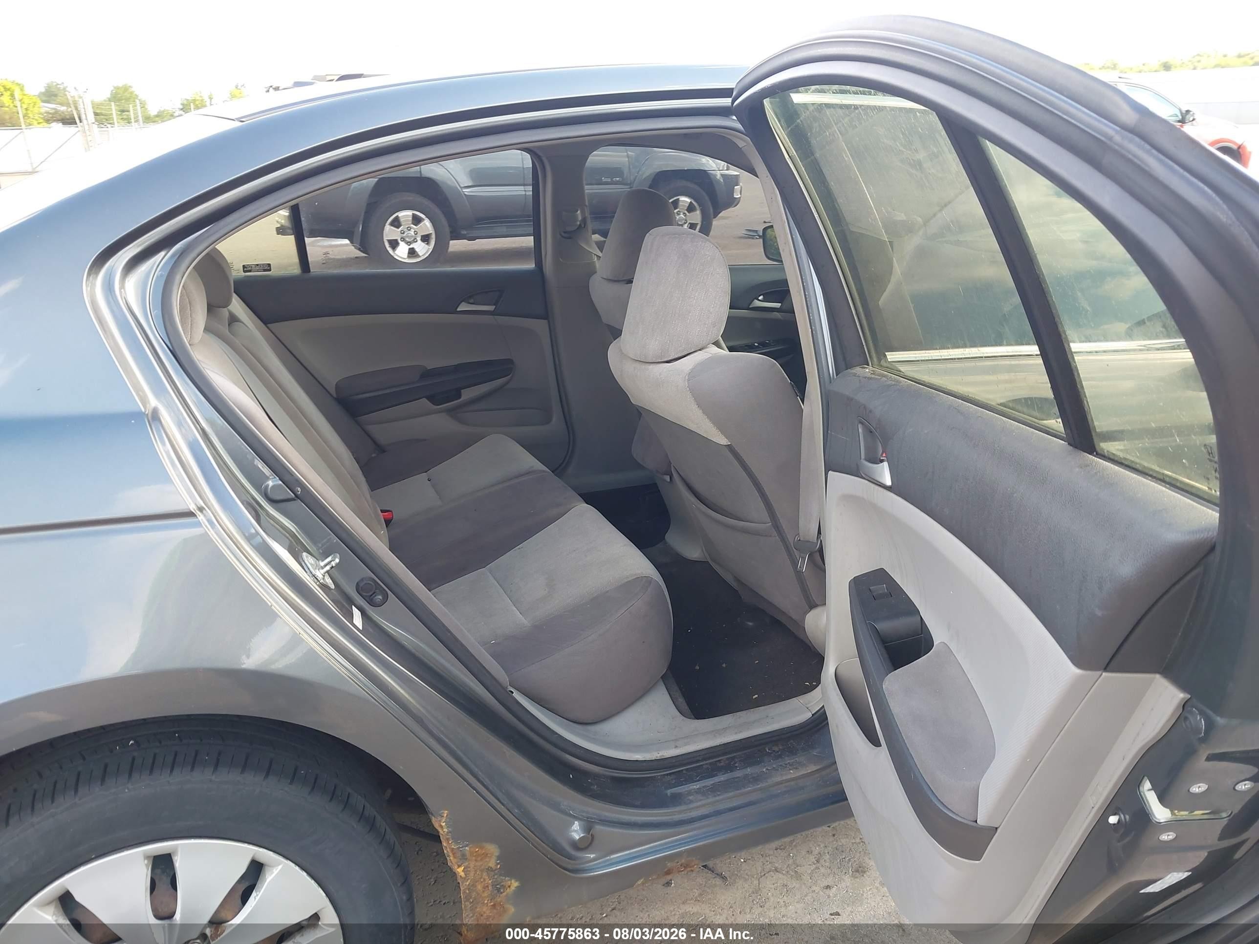 2008 Honda Accord 2.4 Lx Gray vin: 1HGCP26358A161053