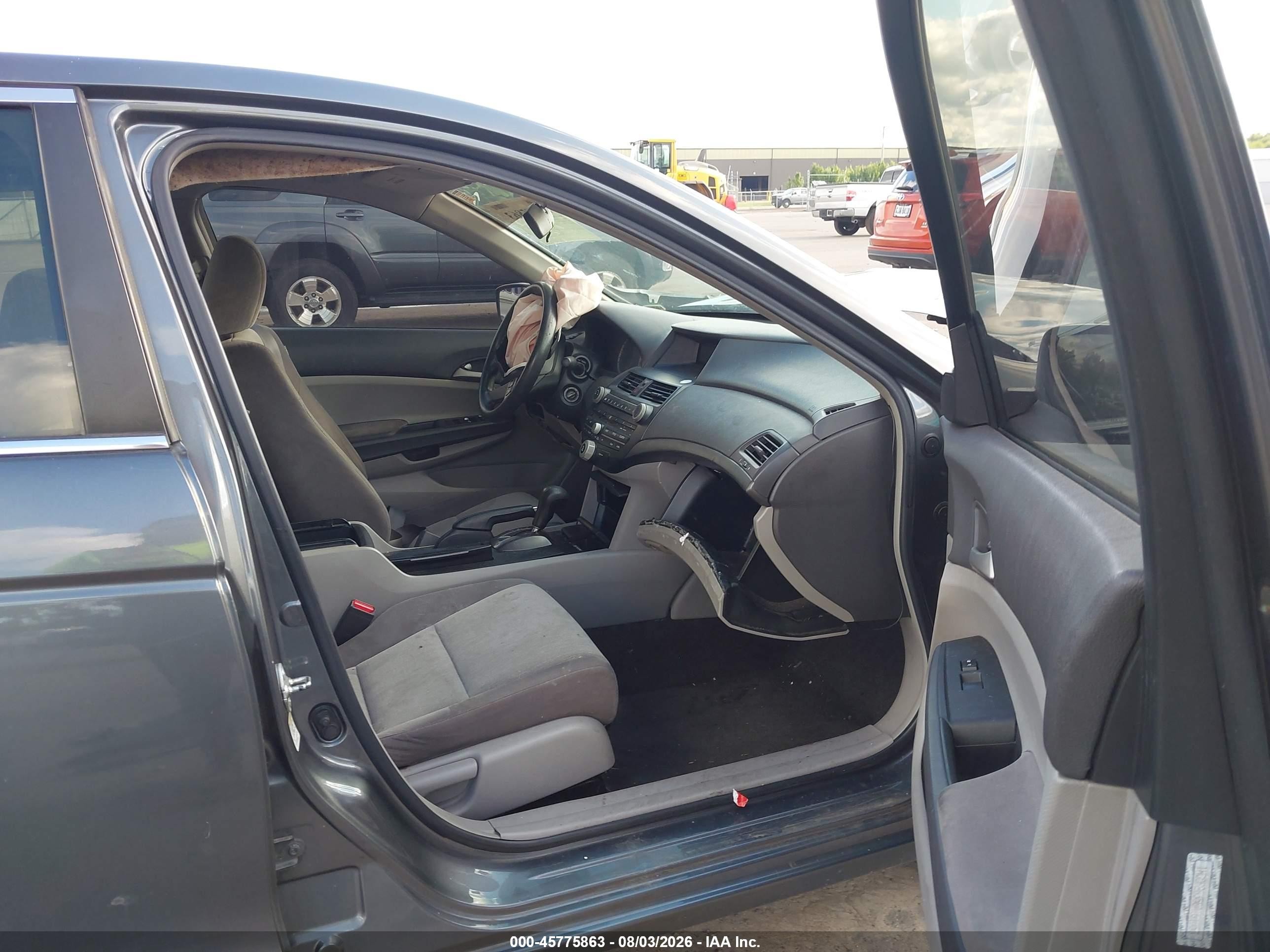 2008 Honda Accord 2.4 Lx Gray vin: 1HGCP26358A161053