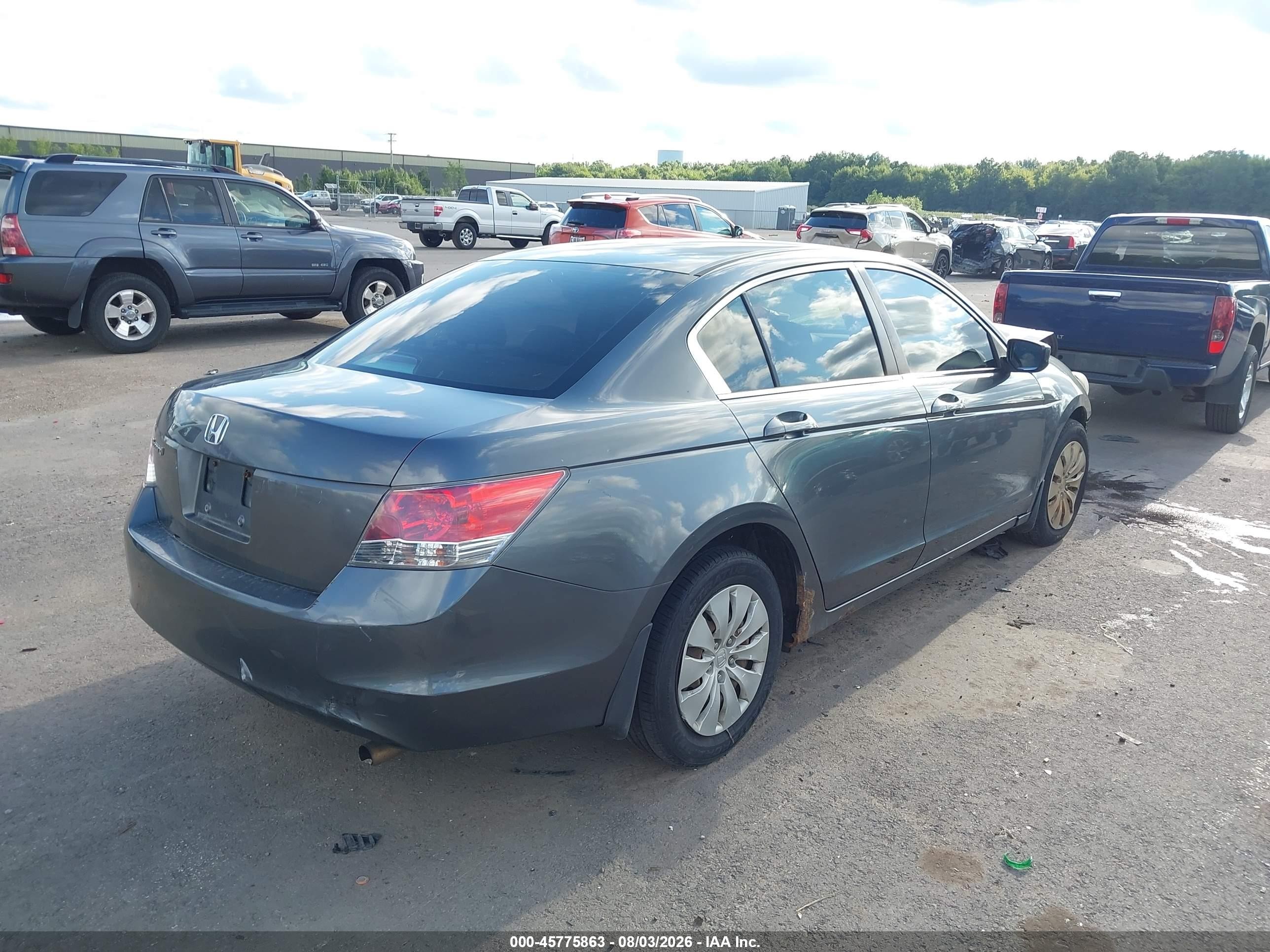 2008 Honda Accord 2.4 Lx Gray vin: 1HGCP26358A161053