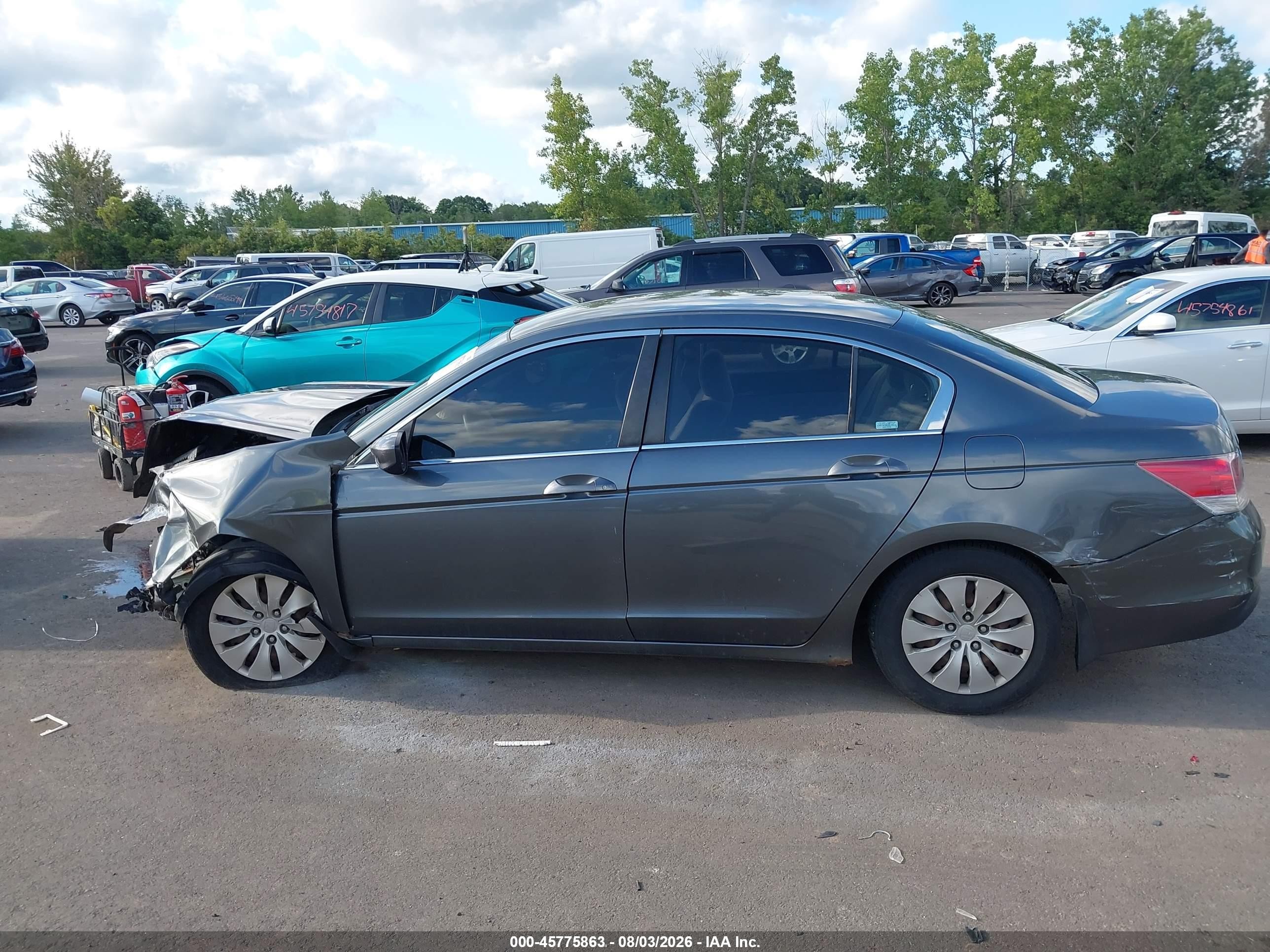 2008 Honda Accord 2.4 Lx Gray vin: 1HGCP26358A161053