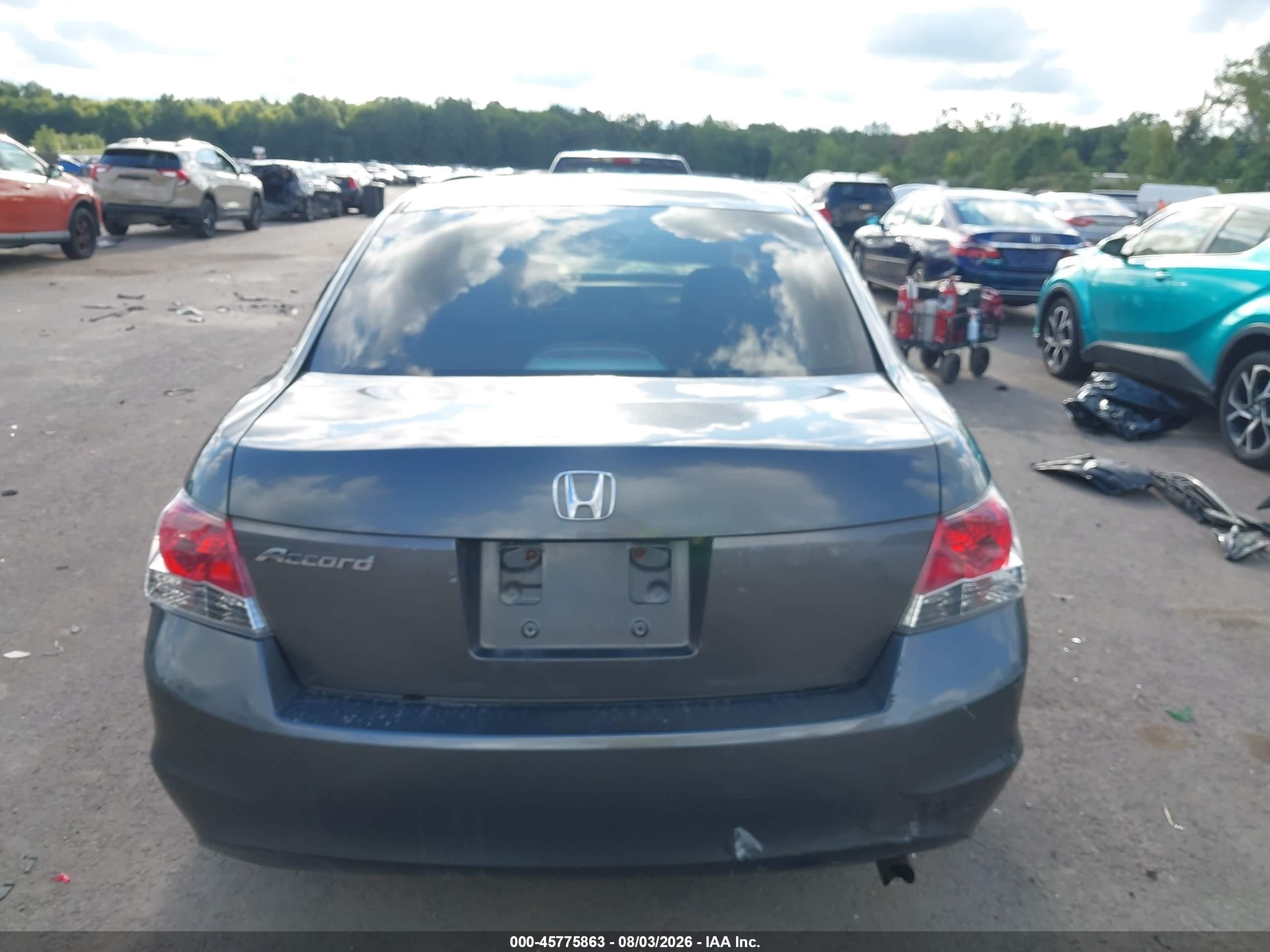 2008 Honda Accord 2.4 Lx Gray vin: 1HGCP26358A161053