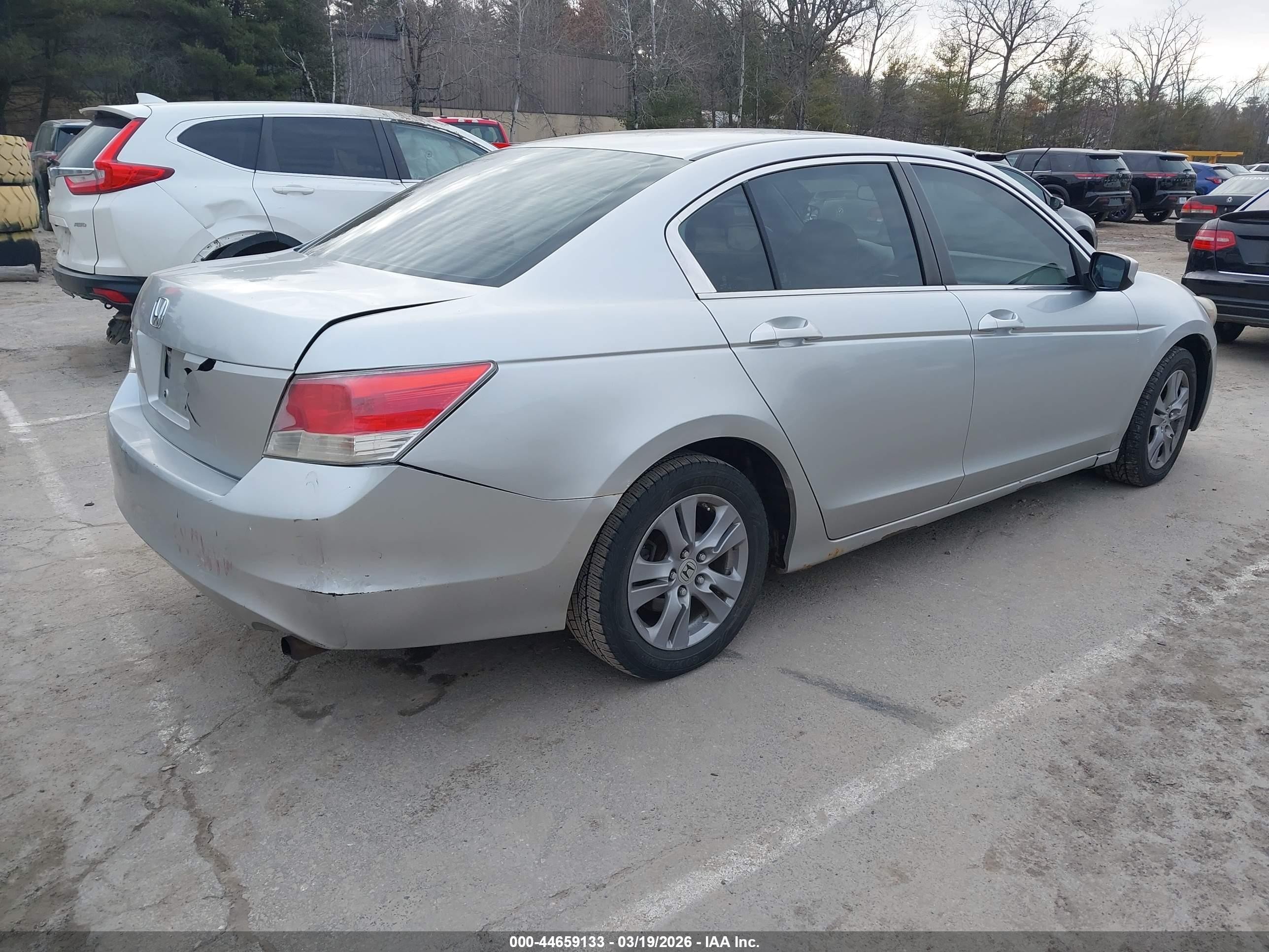 2008 Honda Accord 2.4 Lx Silver vin: 1HGCP26358A163238
