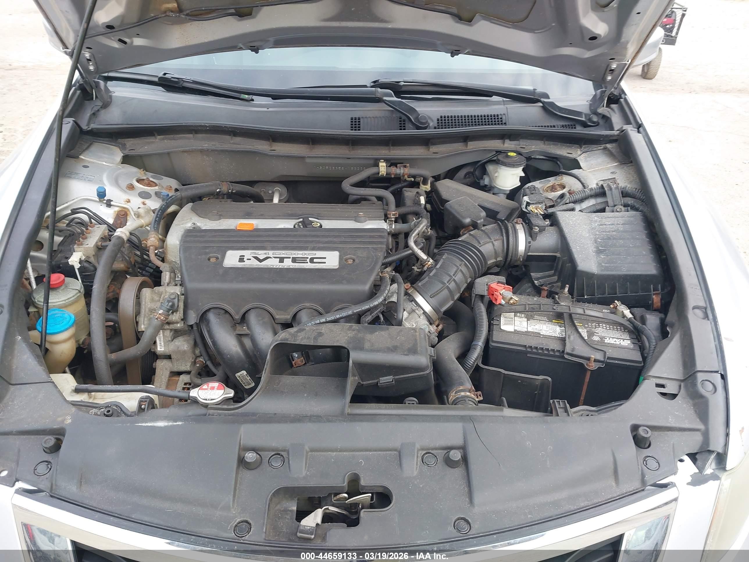 2008 Honda Accord 2.4 Lx Silver vin: 1HGCP26358A163238