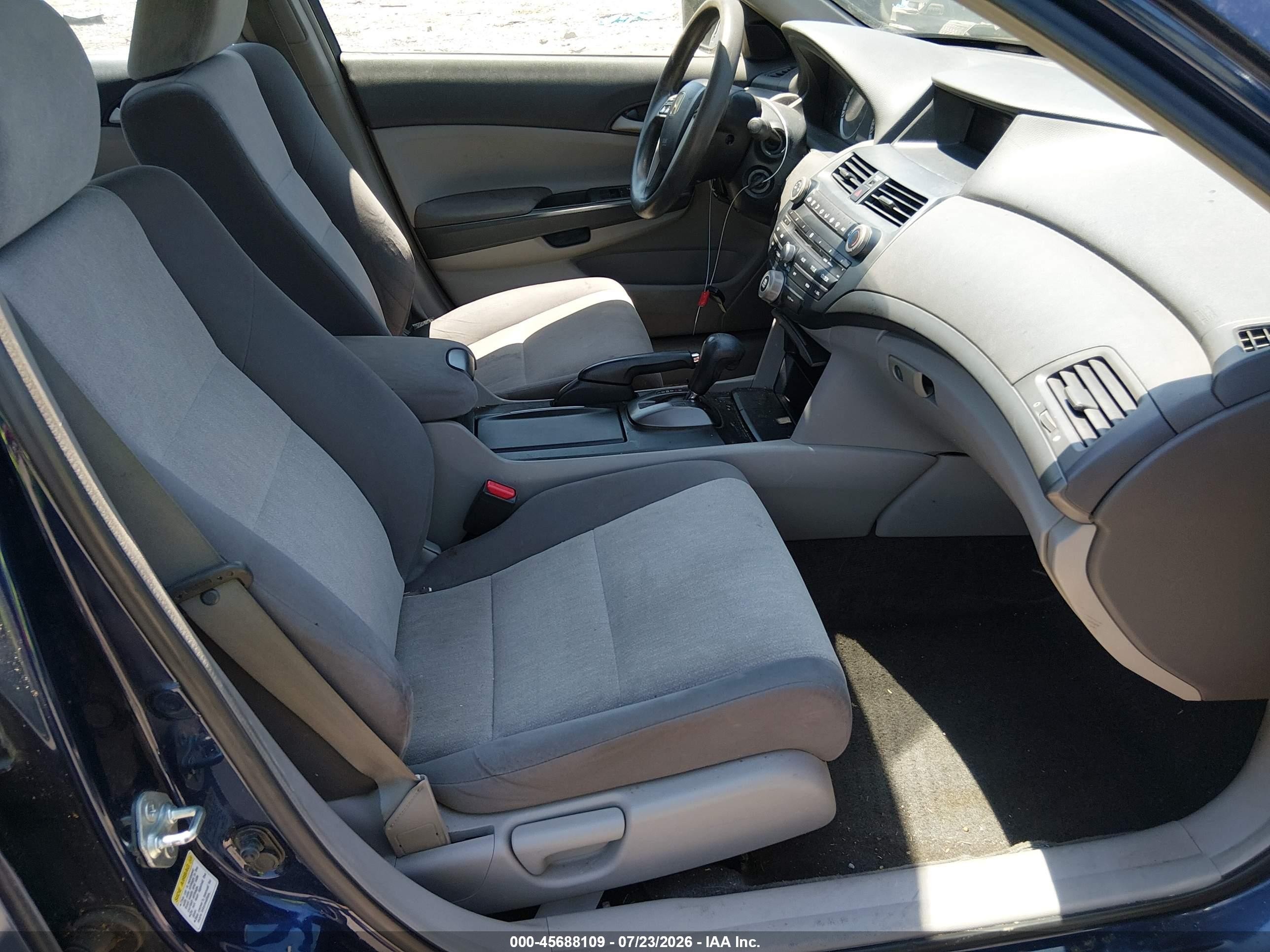 2009 Honda Accord 2.4 Lx Blue vin: 1HGCP26359A009517