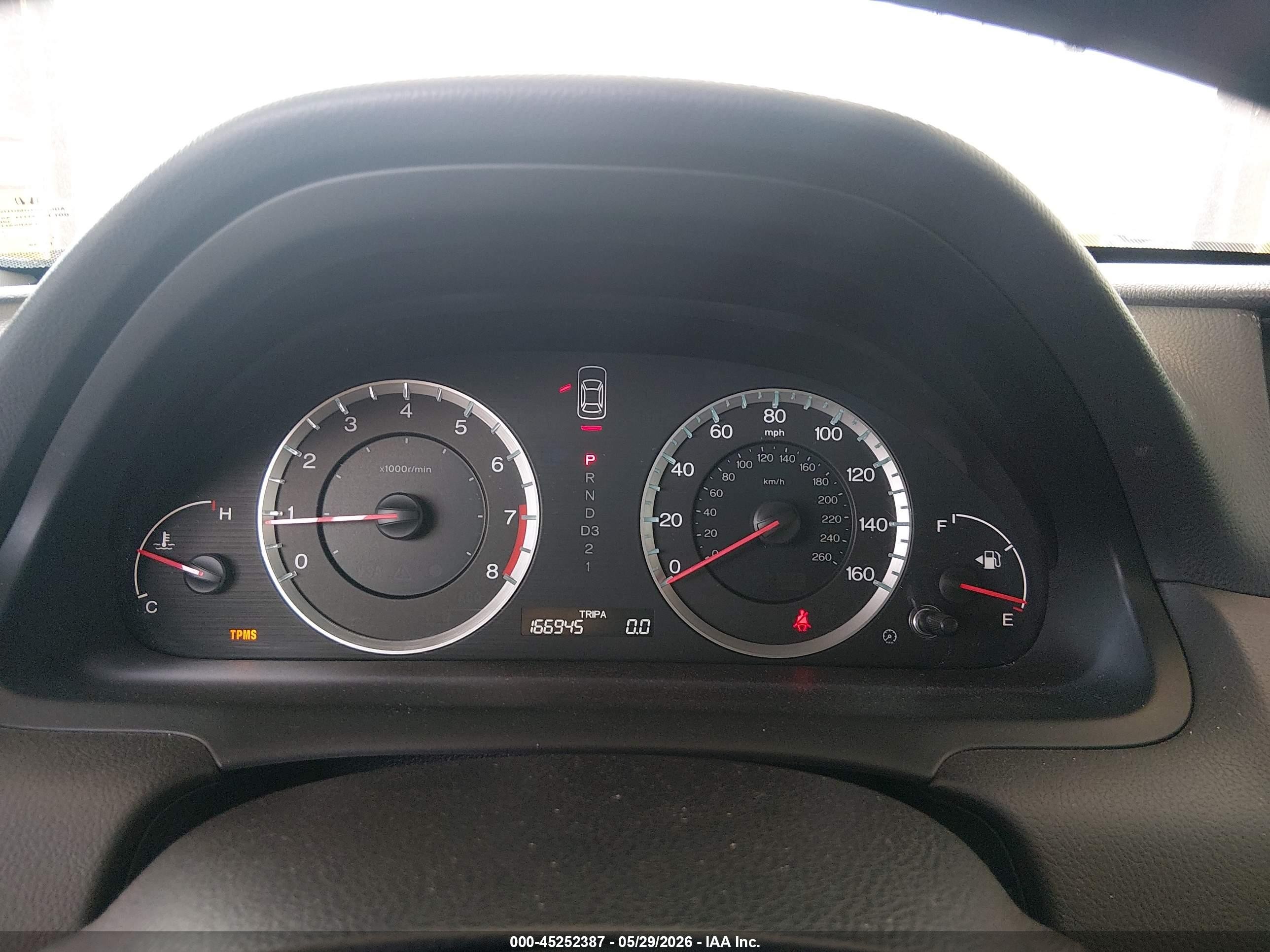 2009 Honda Accord 2.4 Lx Blue vin: 1HGCP26359A055591