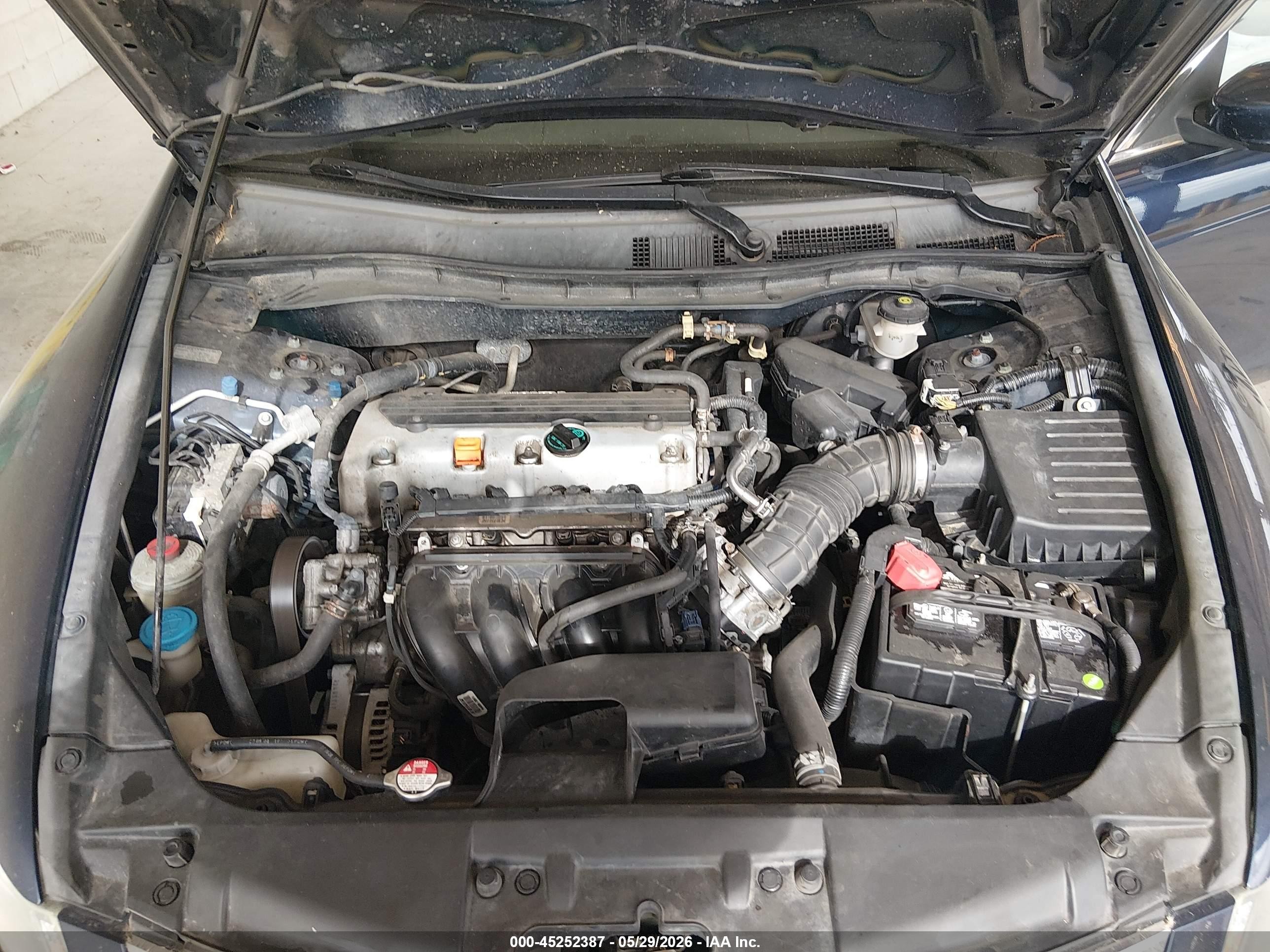 2009 Honda Accord 2.4 Lx Blue vin: 1HGCP26359A055591
