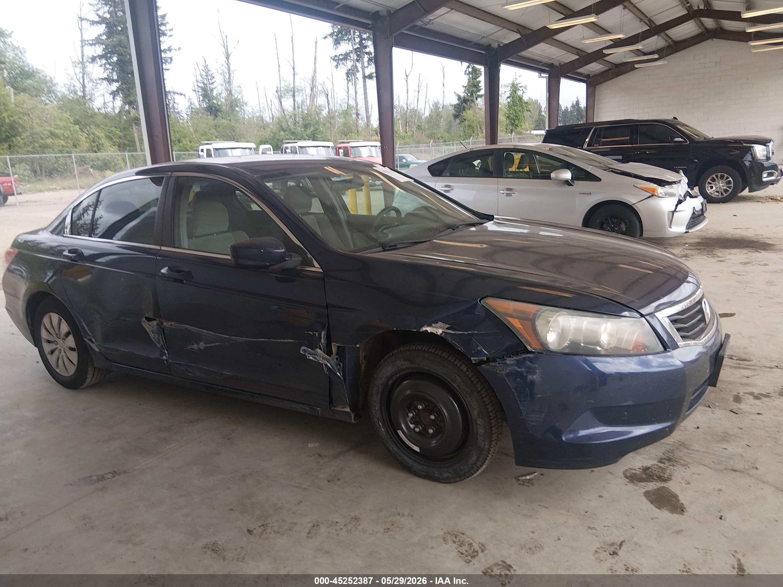 2009 Honda Accord 2.4 Lx Blue vin: 1HGCP26359A055591