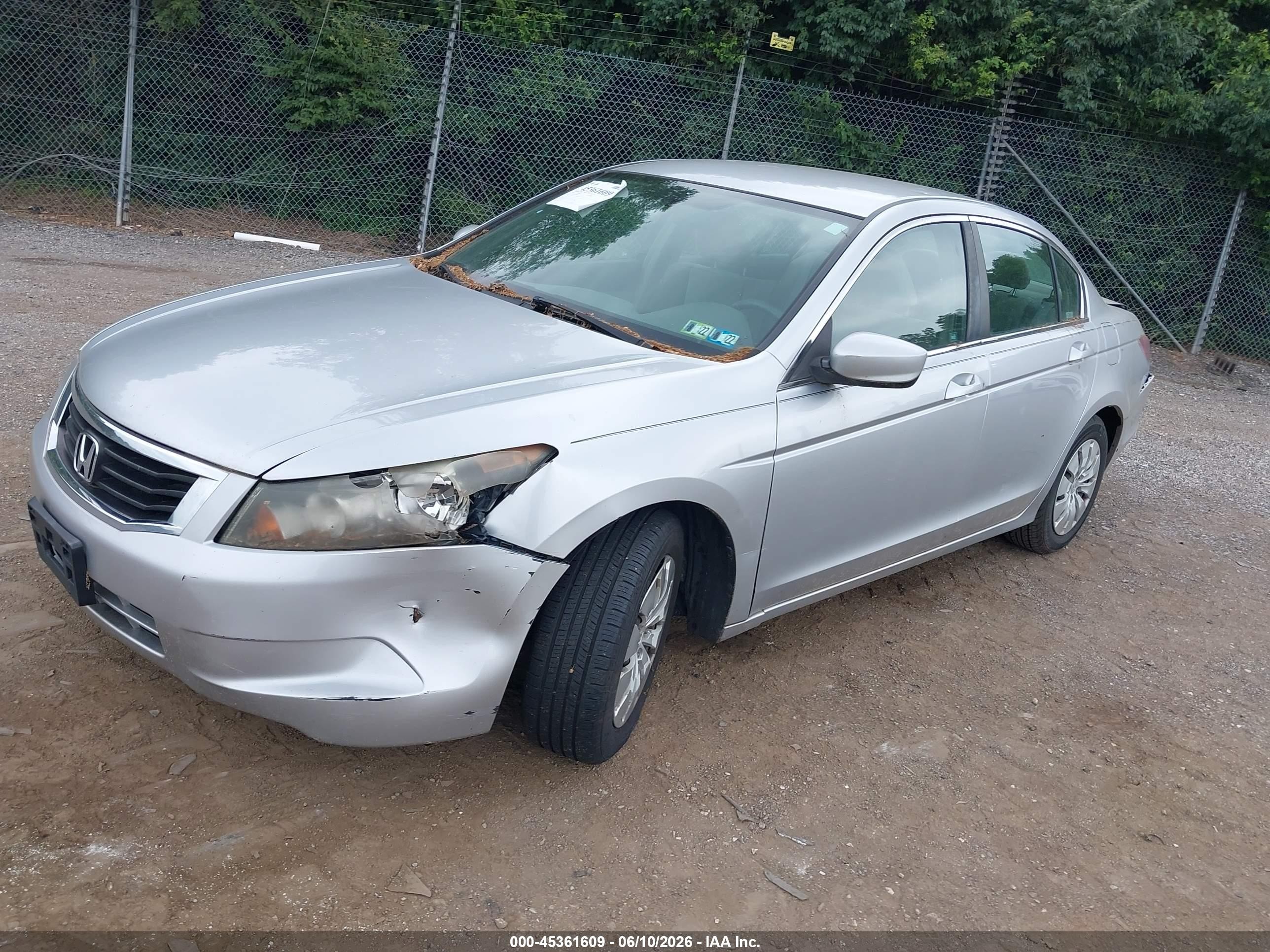 2009 Honda Accord 2.4 Lx Silver vin: 1HGCP26359A066686
