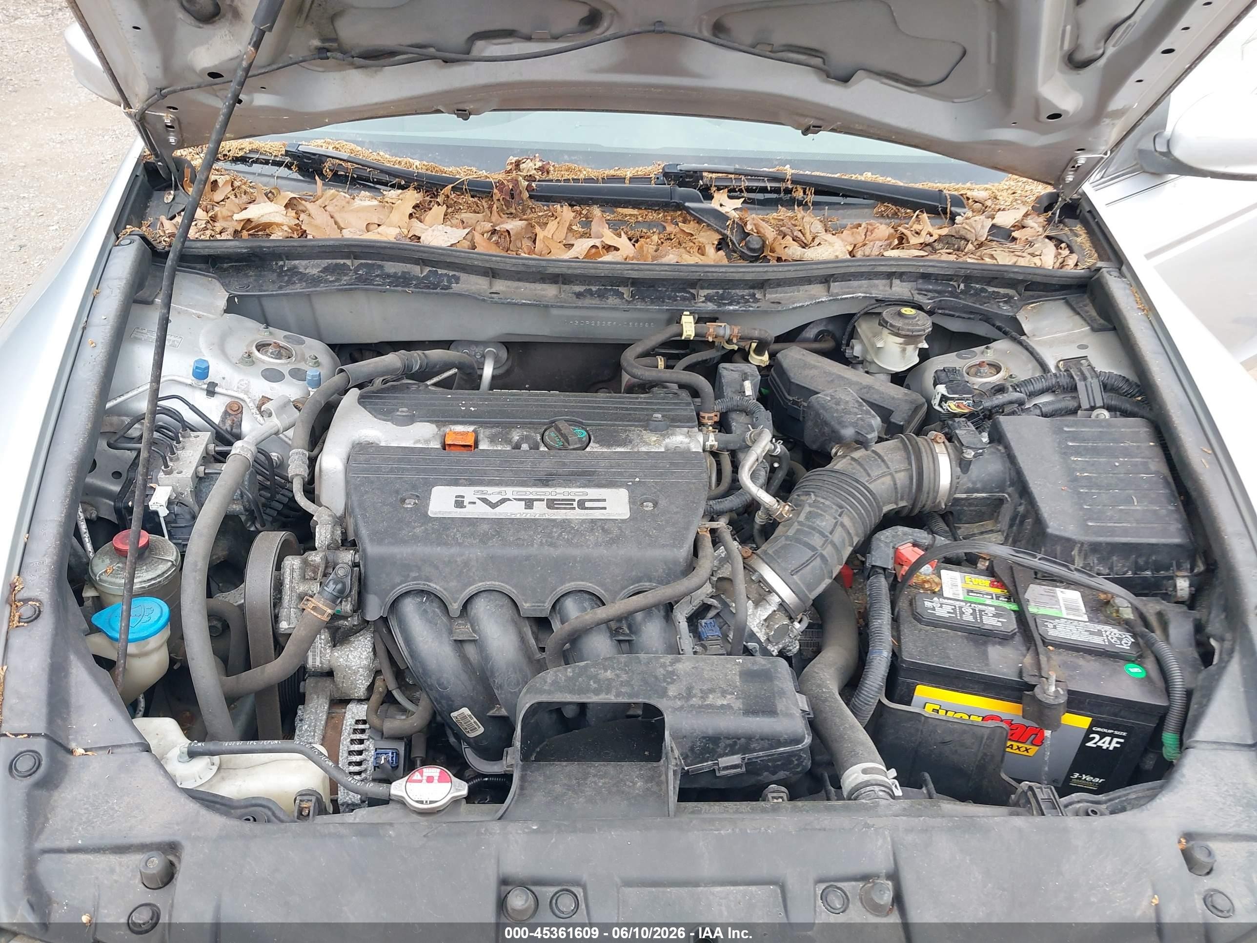 2009 Honda Accord 2.4 Lx Silver vin: 1HGCP26359A066686