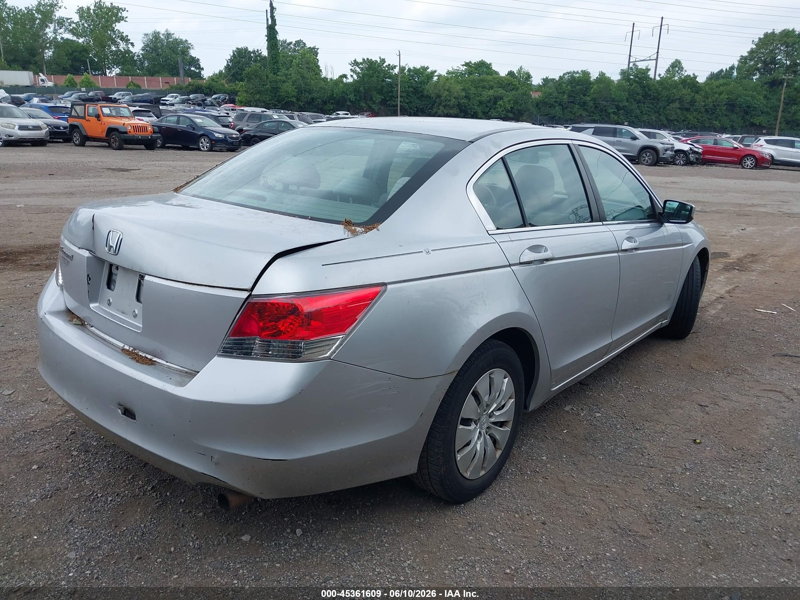 2009 Honda Accord 2.4 Lx Silver vin: 1HGCP26359A066686