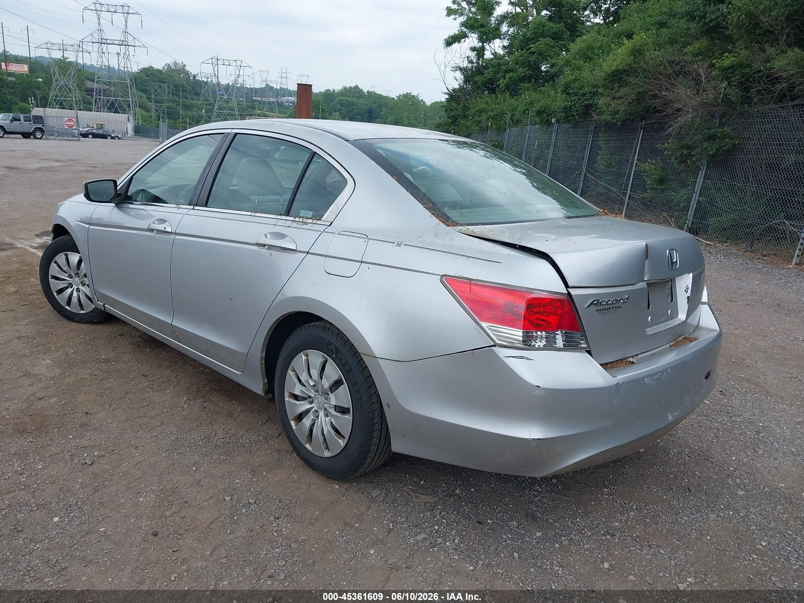 2009 Honda Accord 2.4 Lx Silver vin: 1HGCP26359A066686