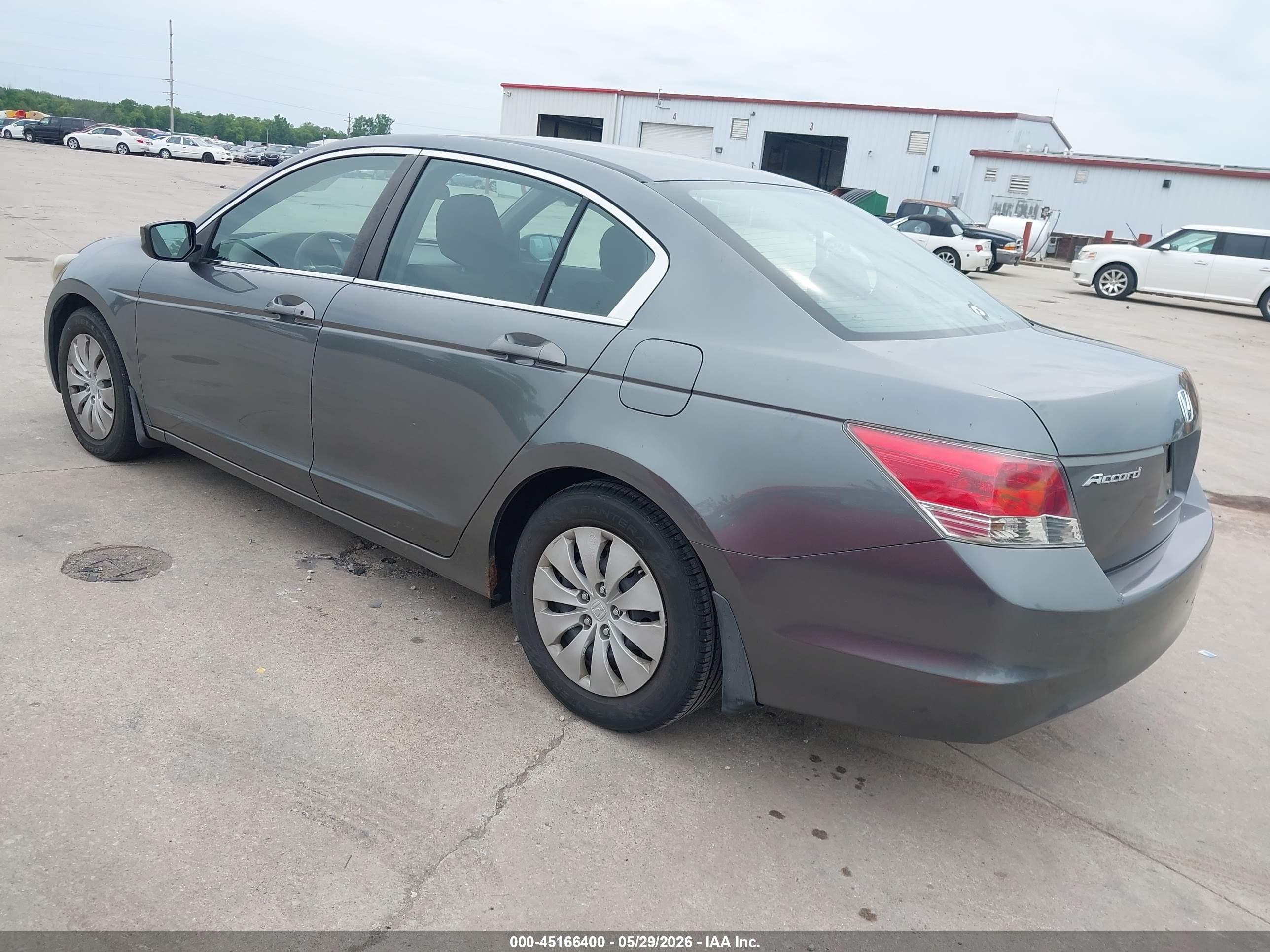 2009 Honda Accord 2.4 Lx Gray vin: 1HGCP26359A077445