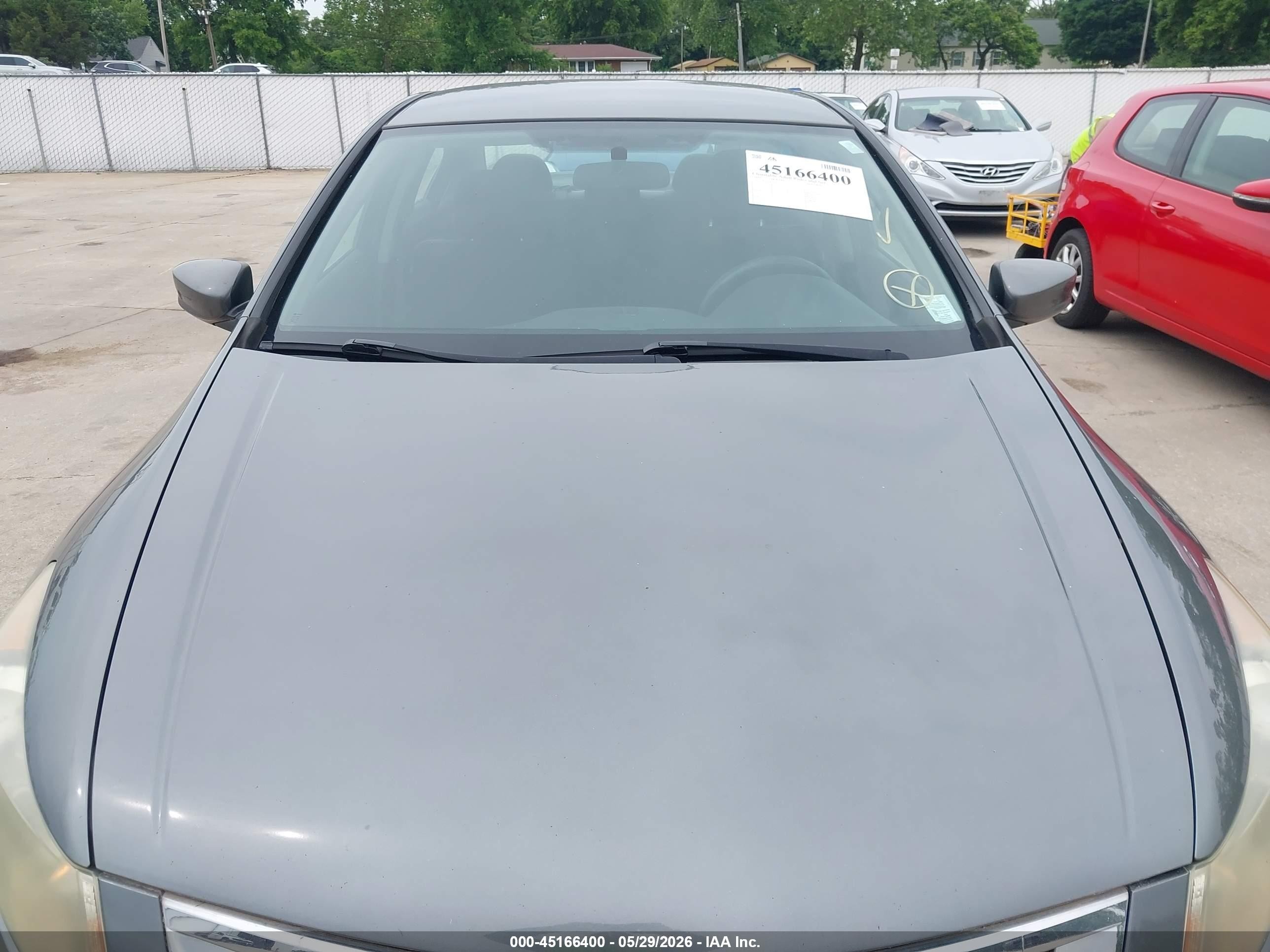 2009 Honda Accord 2.4 Lx Gray vin: 1HGCP26359A077445