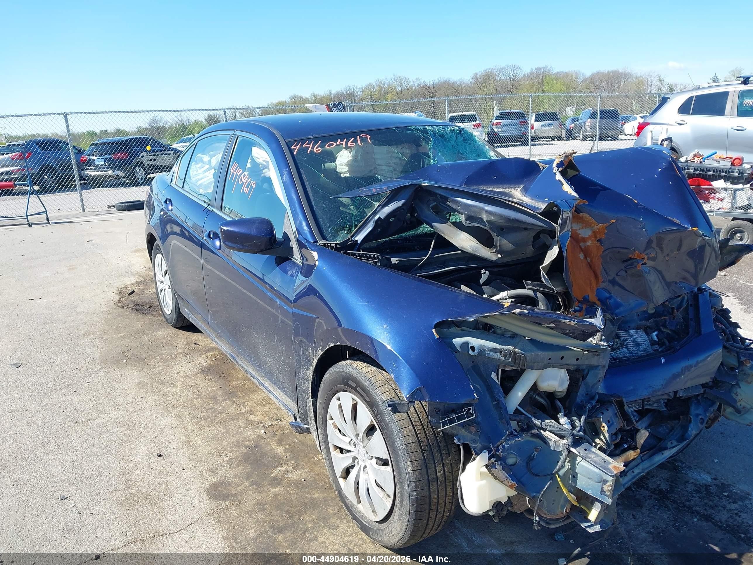 2008 Honda Accord 2.4 Lx Blue vin: 1HGCP26368A067991