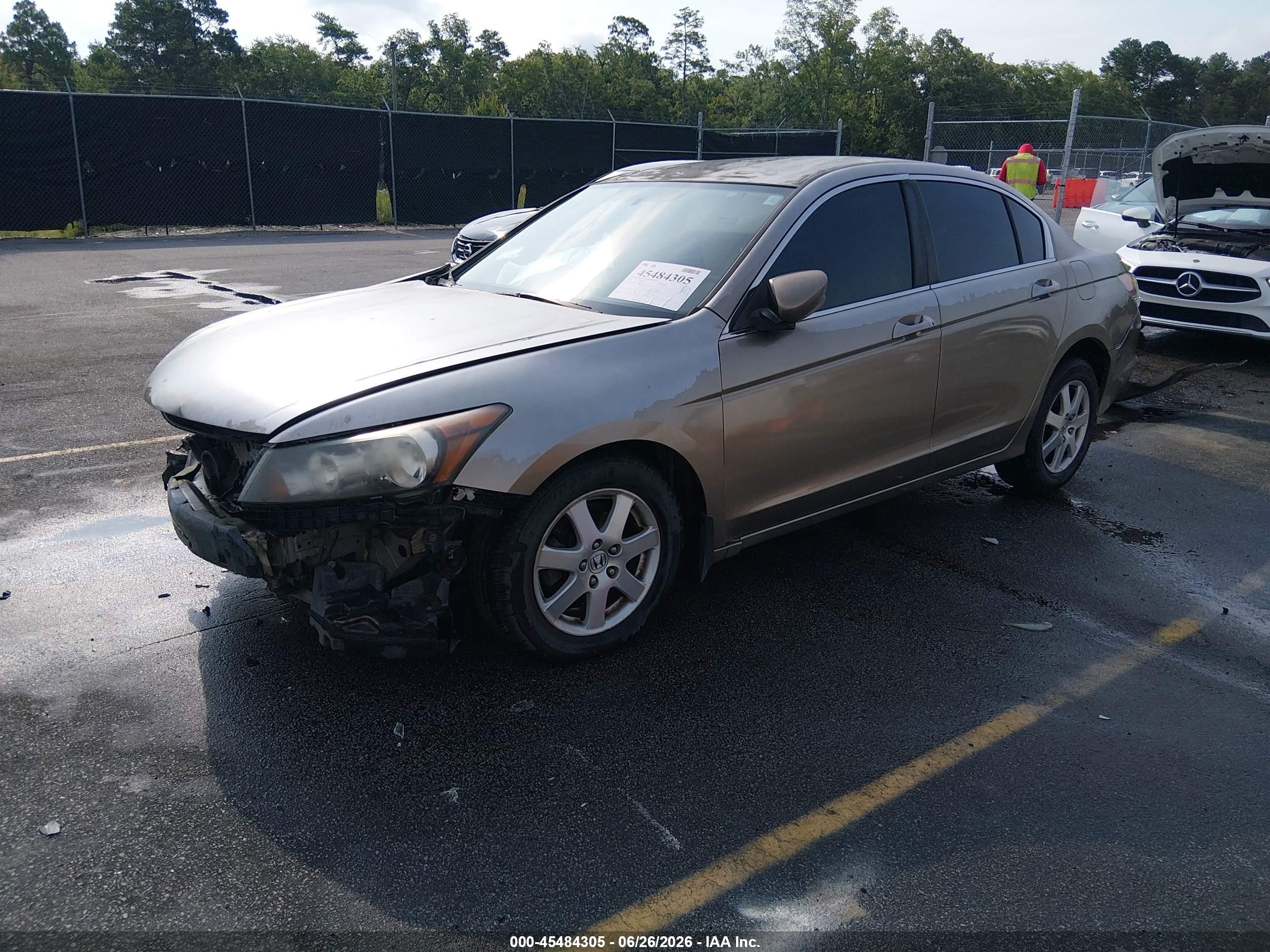 2008 Honda Accord 2.4 Lx Beige vin: 1HGCP26368A104635