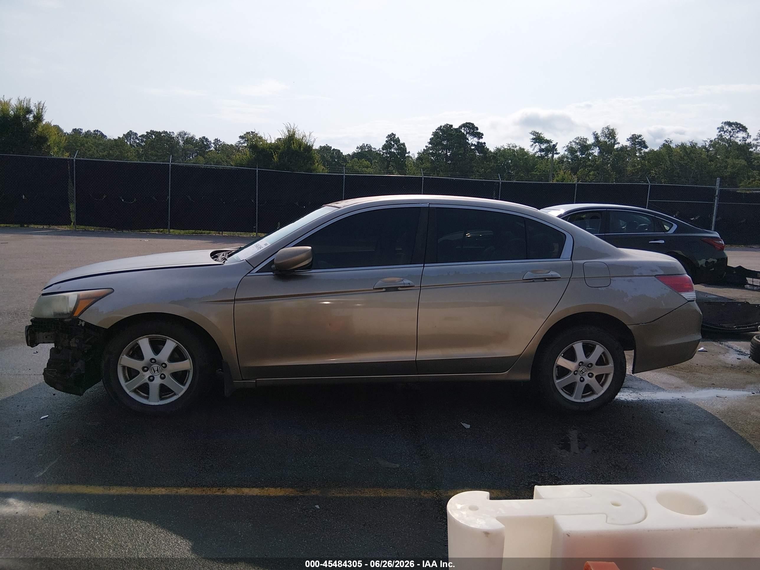 2008 Honda Accord 2.4 Lx Beige vin: 1HGCP26368A104635