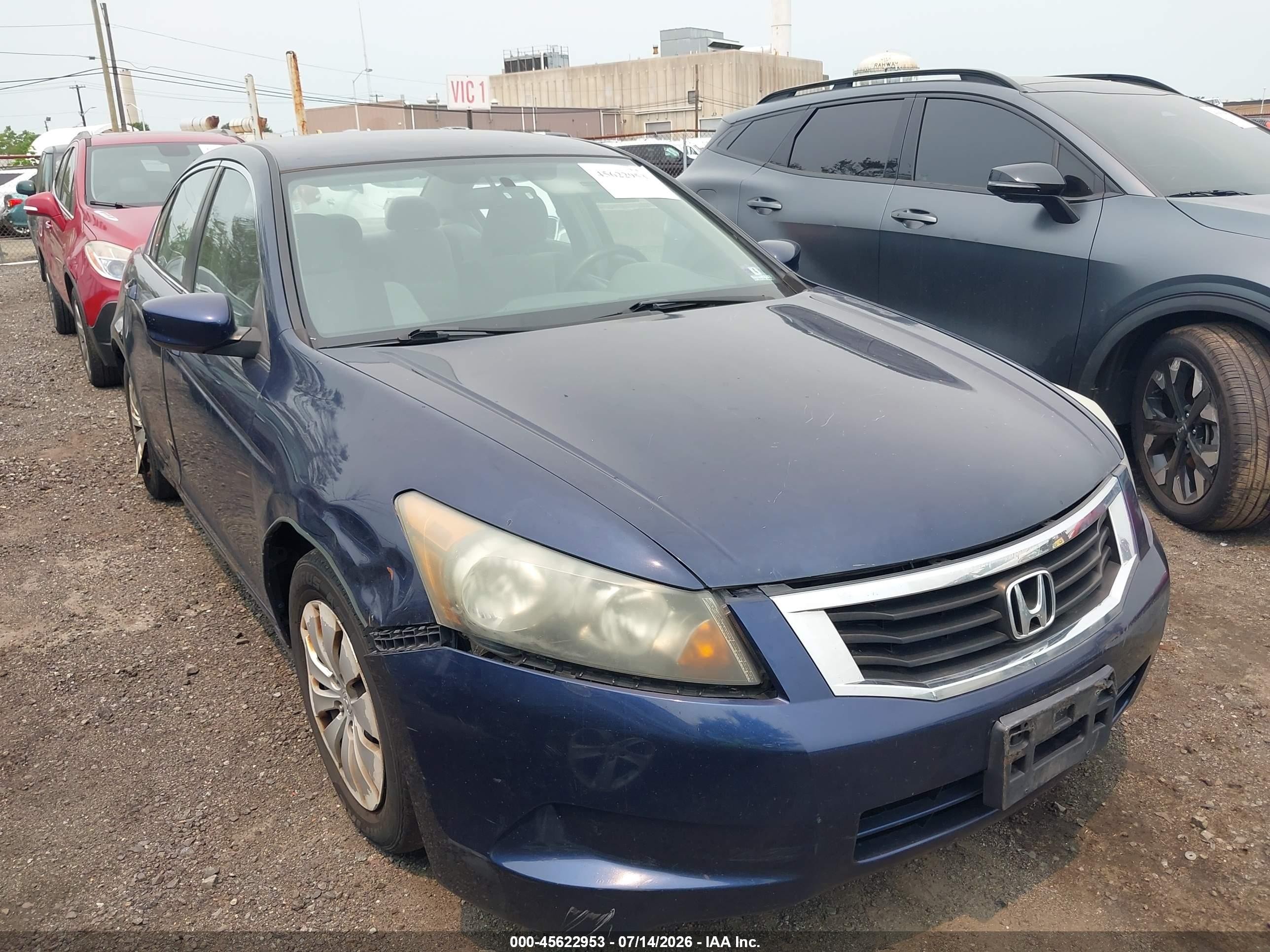 2008 Honda Accord 2.4 Lx Blue vin: 1HGCP26368A112427