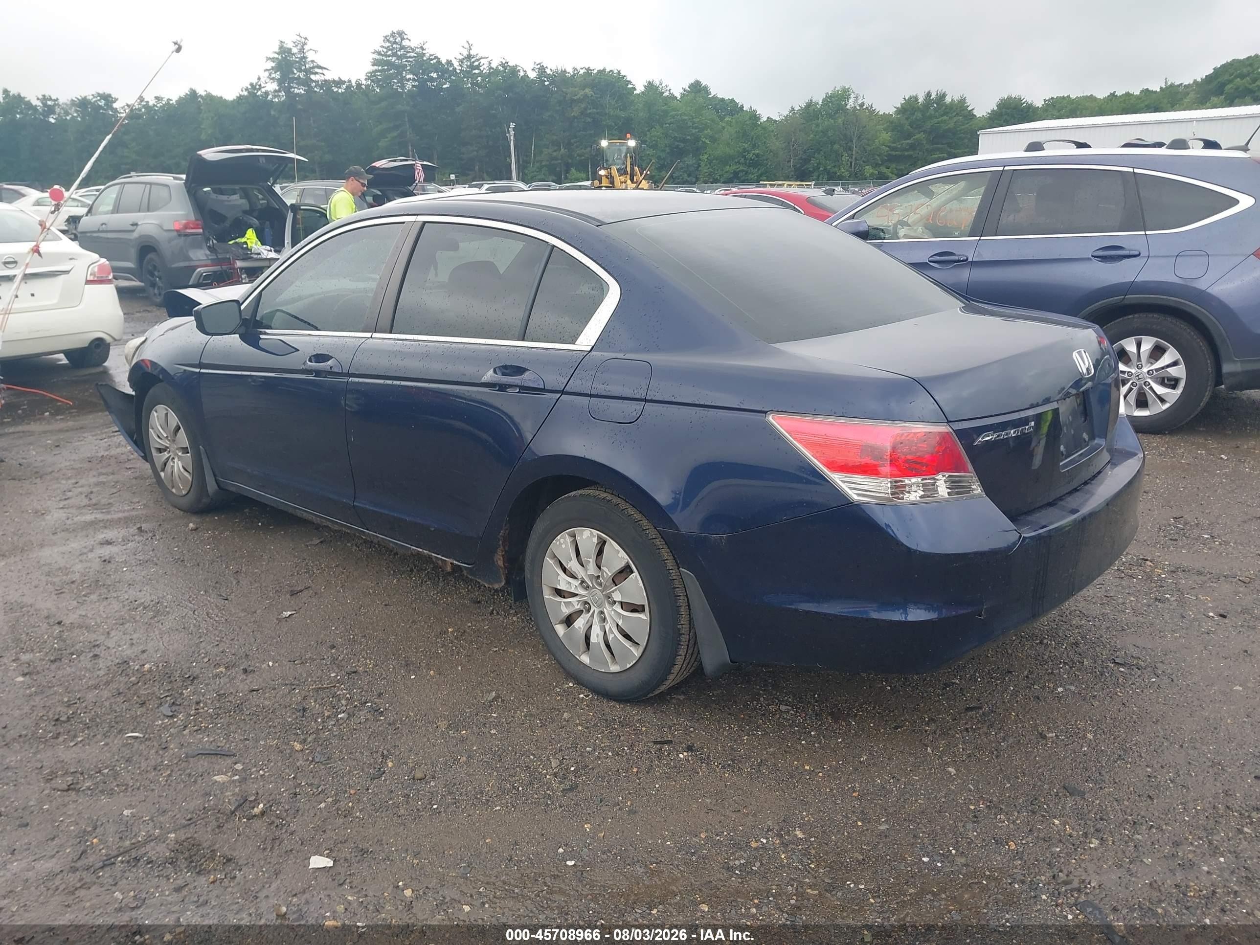 2008 Honda Accord 2.4 Lx Blue vin: 1HGCP26368A151213